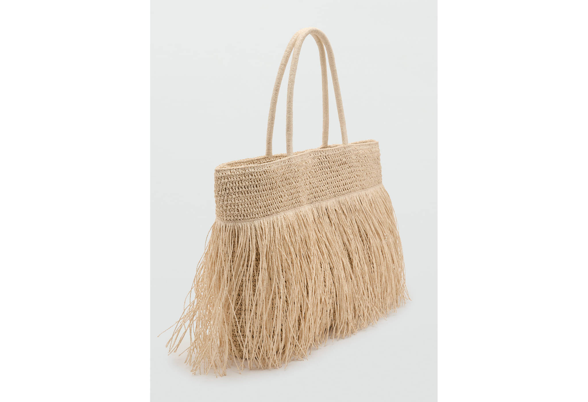 Natural fiber shopper bag with tassels - Details of the article 6