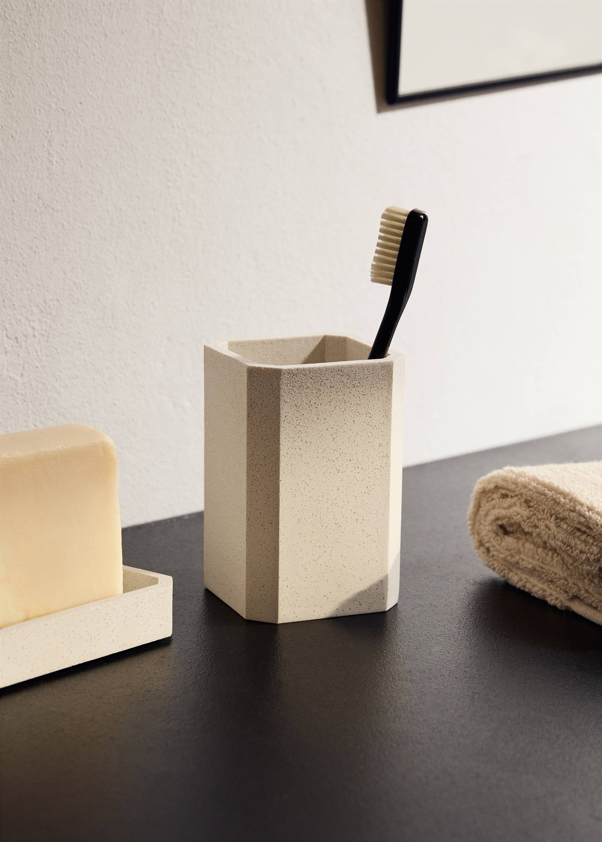 Vaso baño resina cuadrado - Plano general