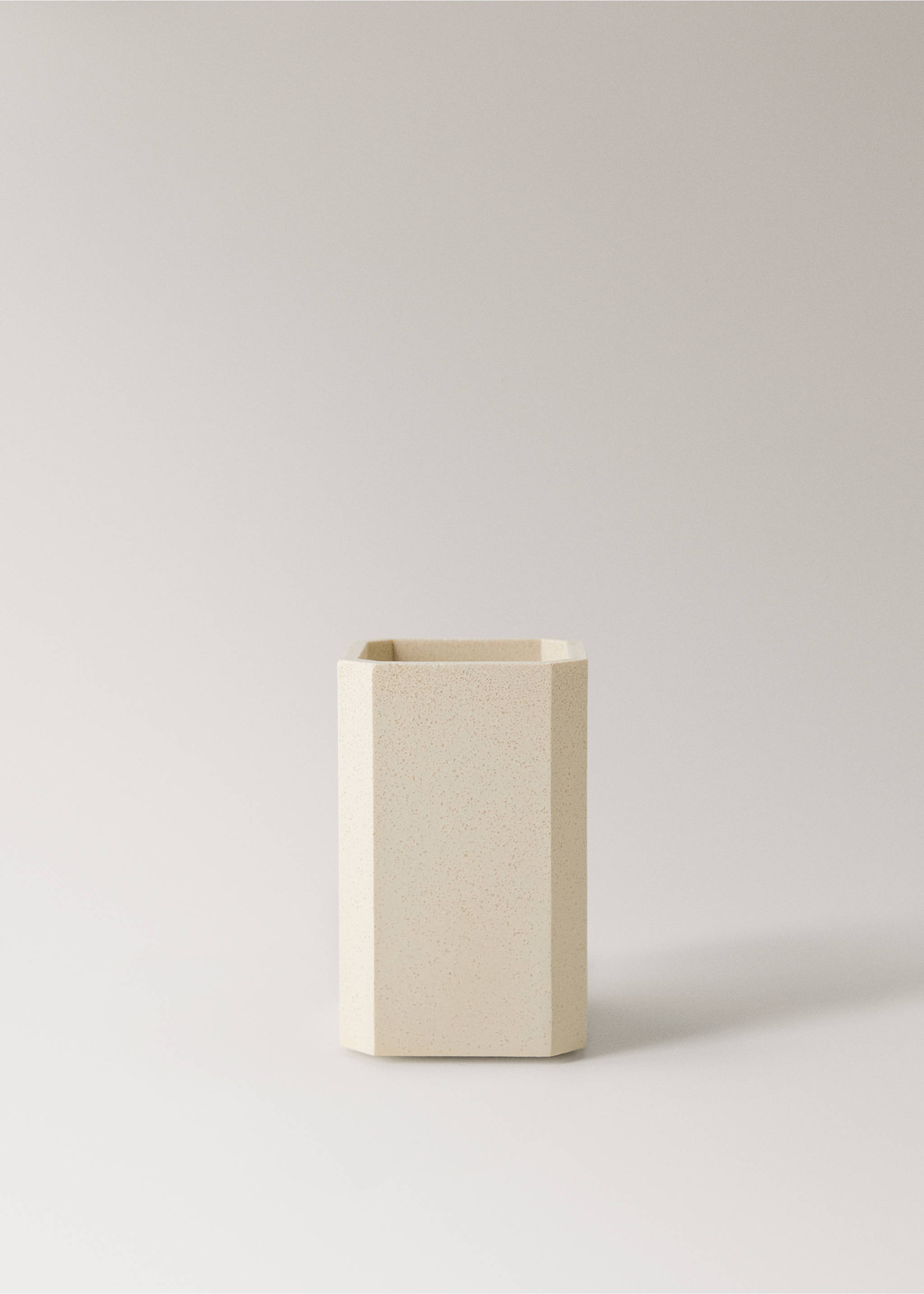 Vaso baño resina cuadrado - Artículo sin modelo, Arena. Ref: 17092918-00.