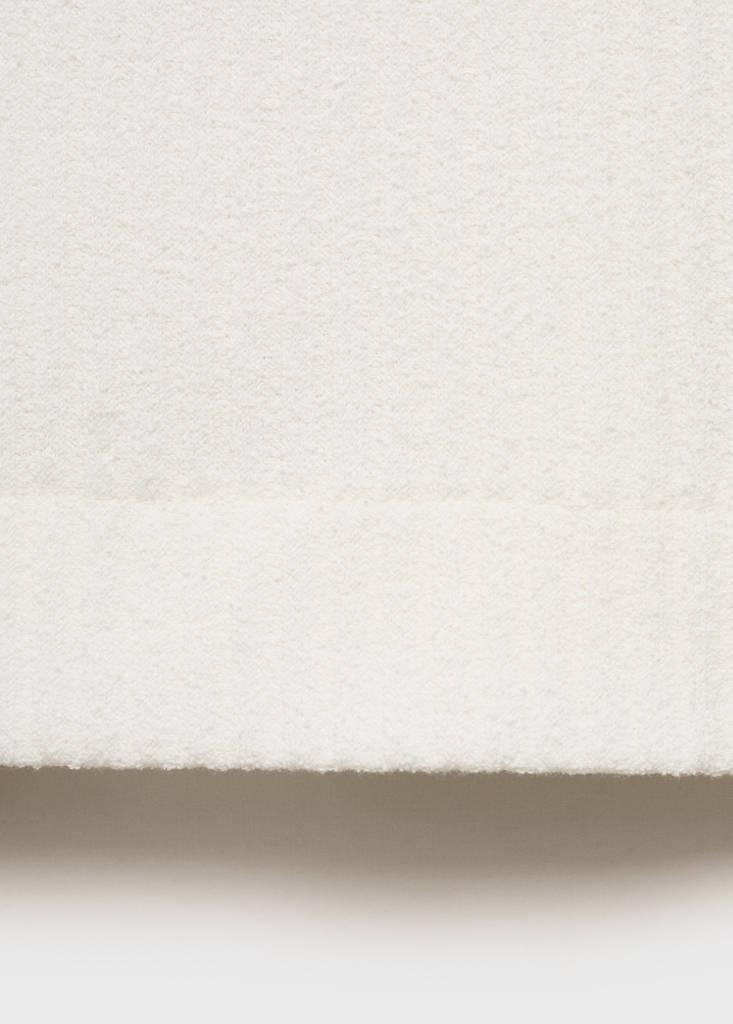 Textured knitted polo shirt — Off White
