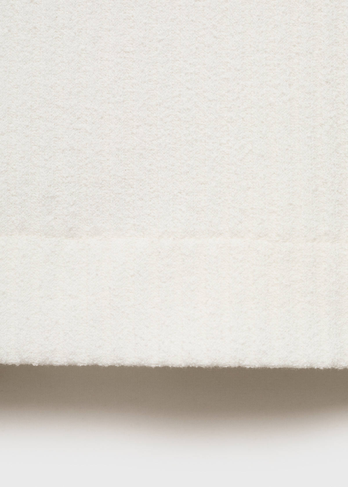 Textured knitted polo shirt — Off White