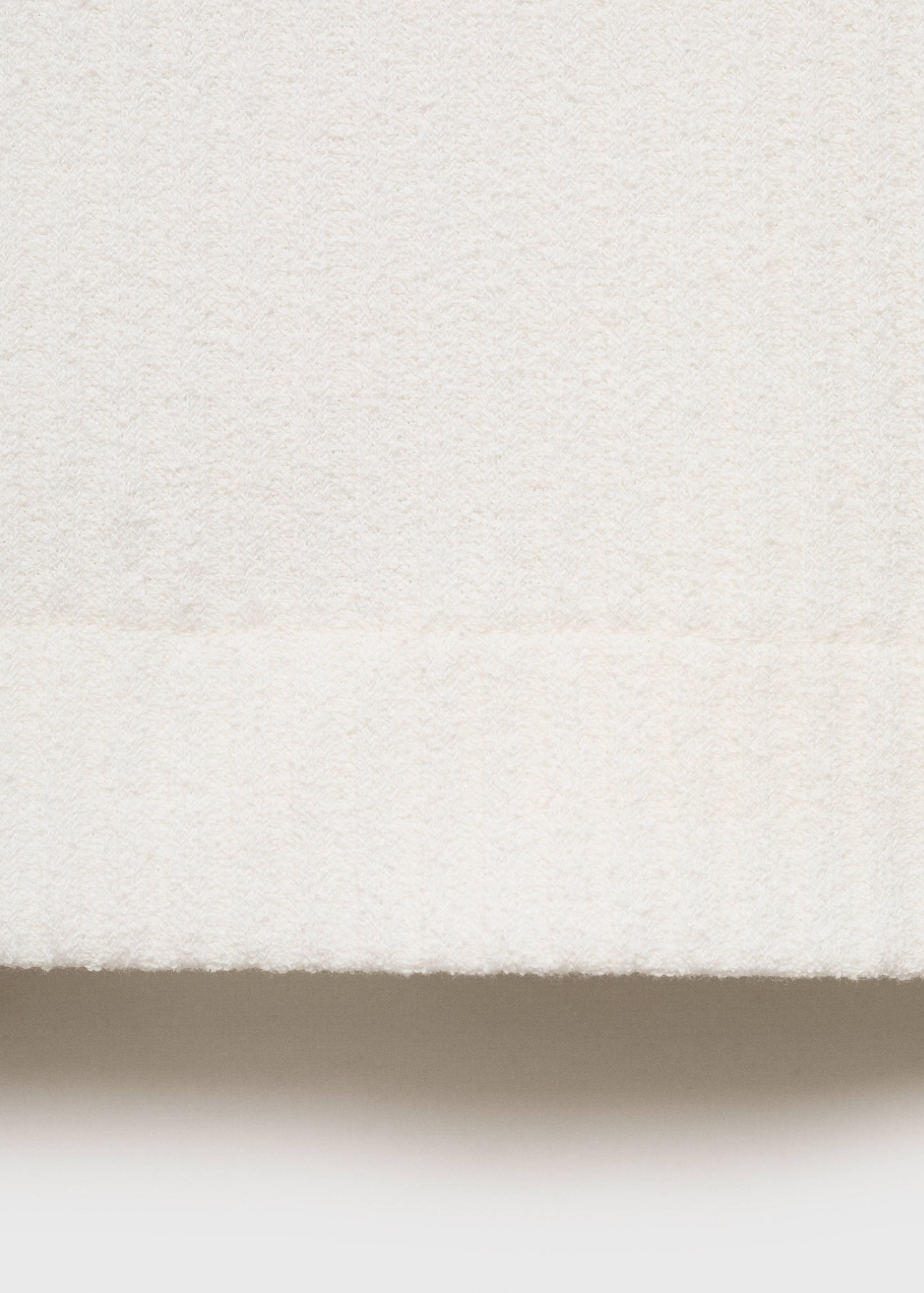 Textured knitted polo shirt - Details of the article 0