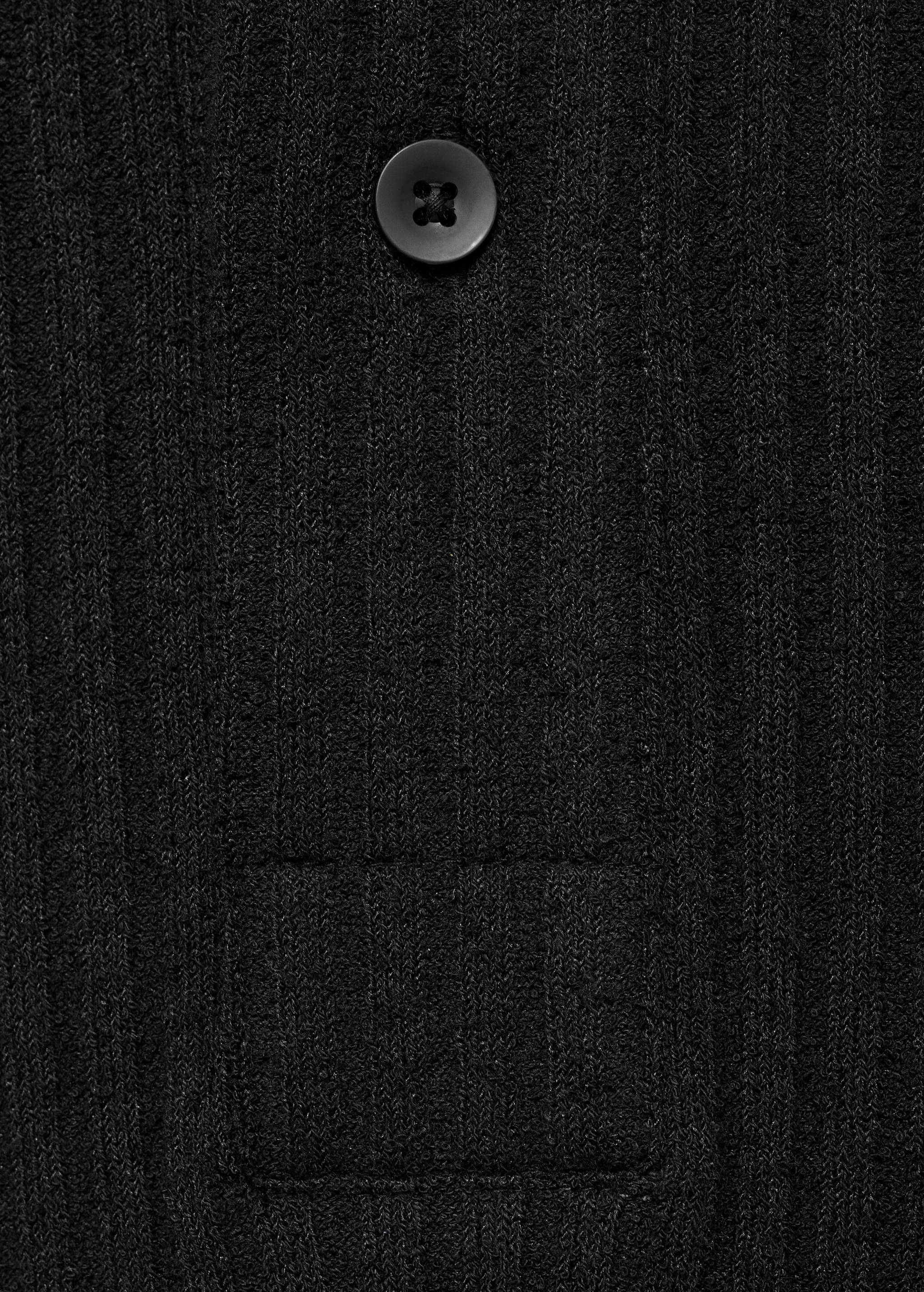 قميص بولو محبوك خشن الملمس - تفاصيل المنتج 8