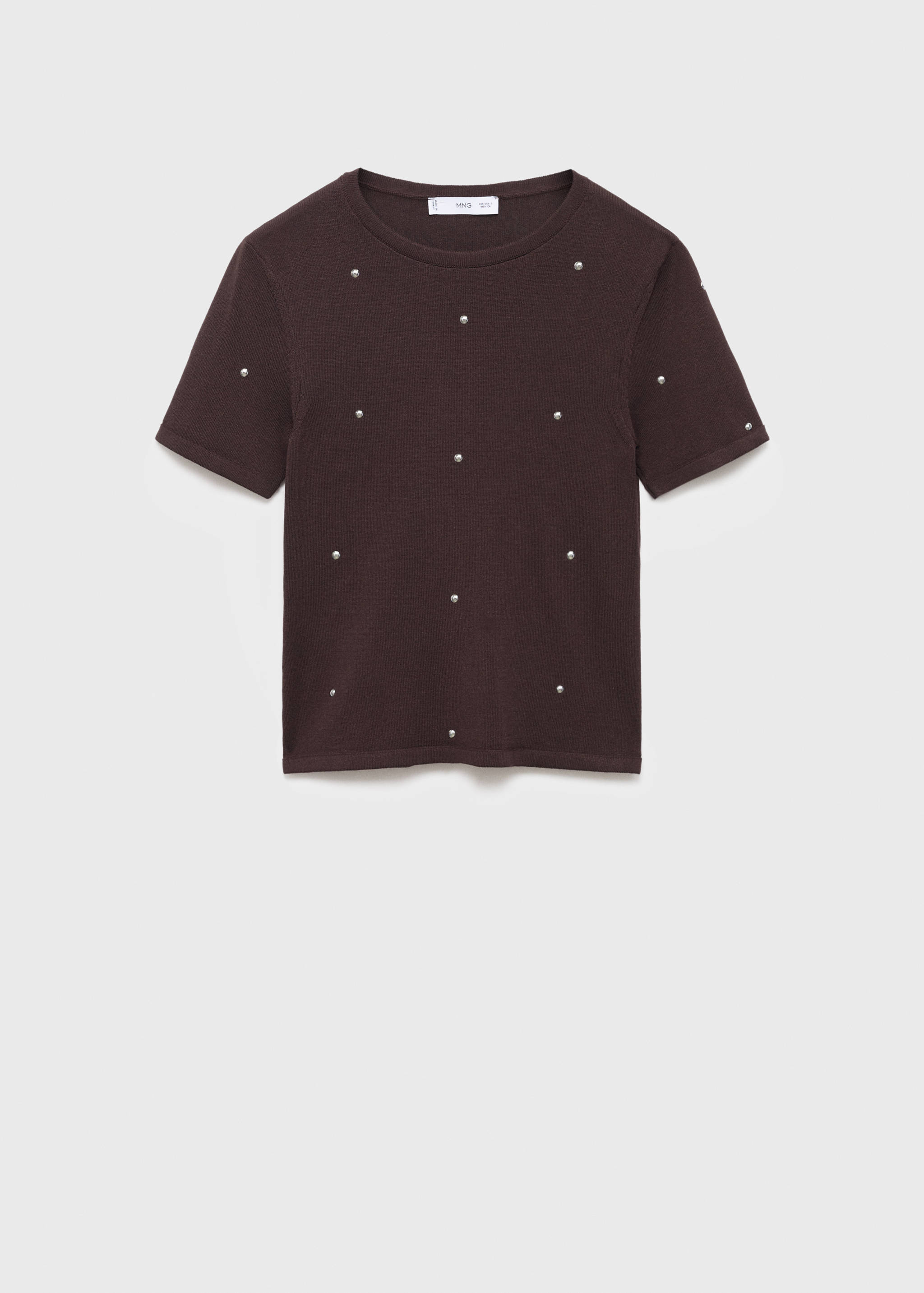 Knitted sweater with rhinestones - Article without model