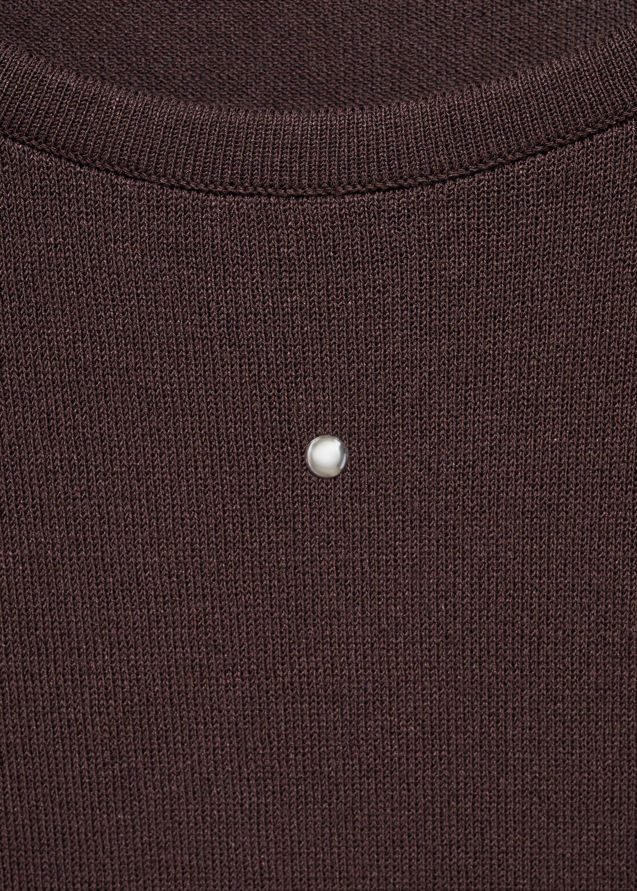Knitted sweater with rhinestones - Details of the article 8