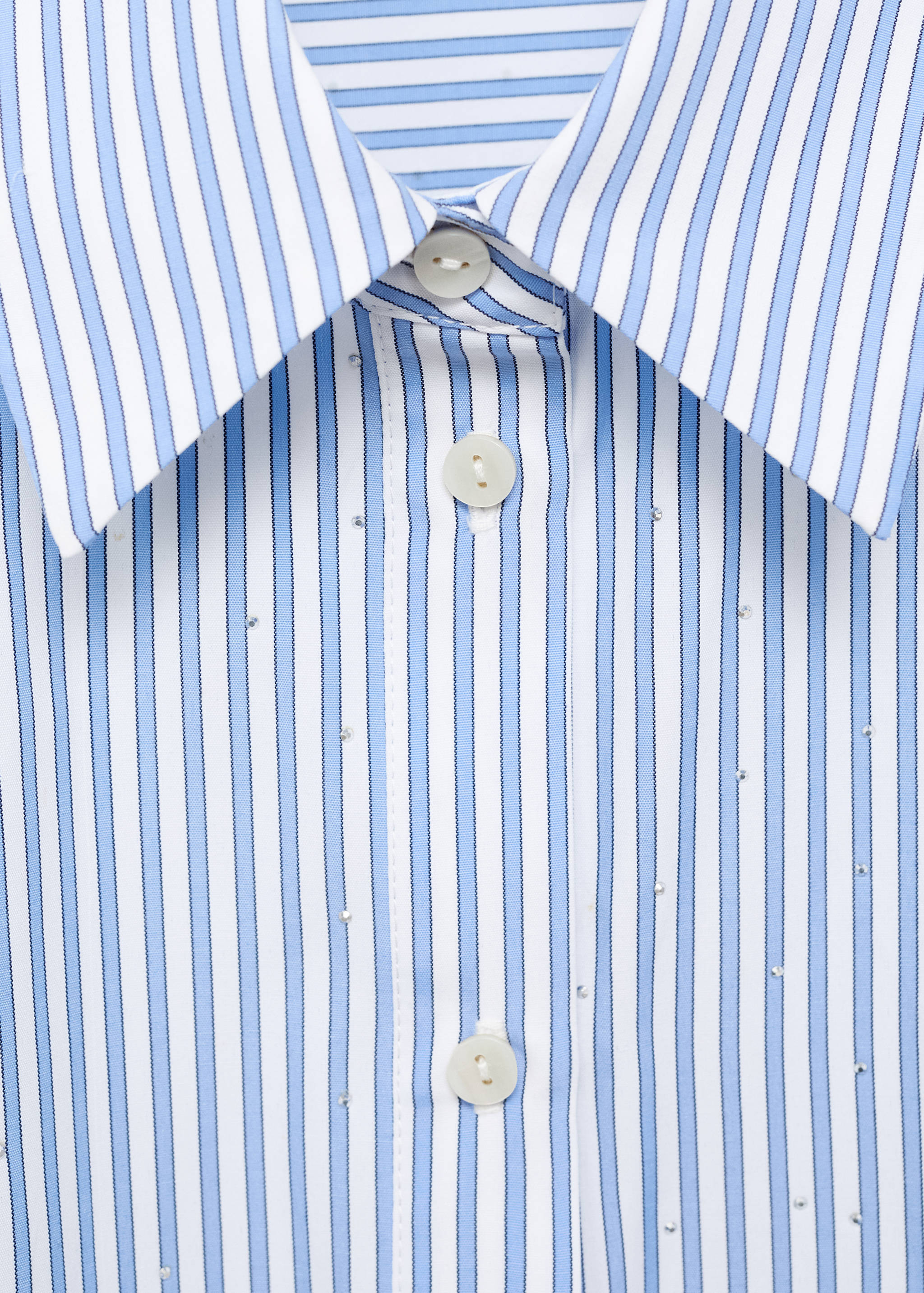 Rhinestone cropped shirt - Details of the article 8