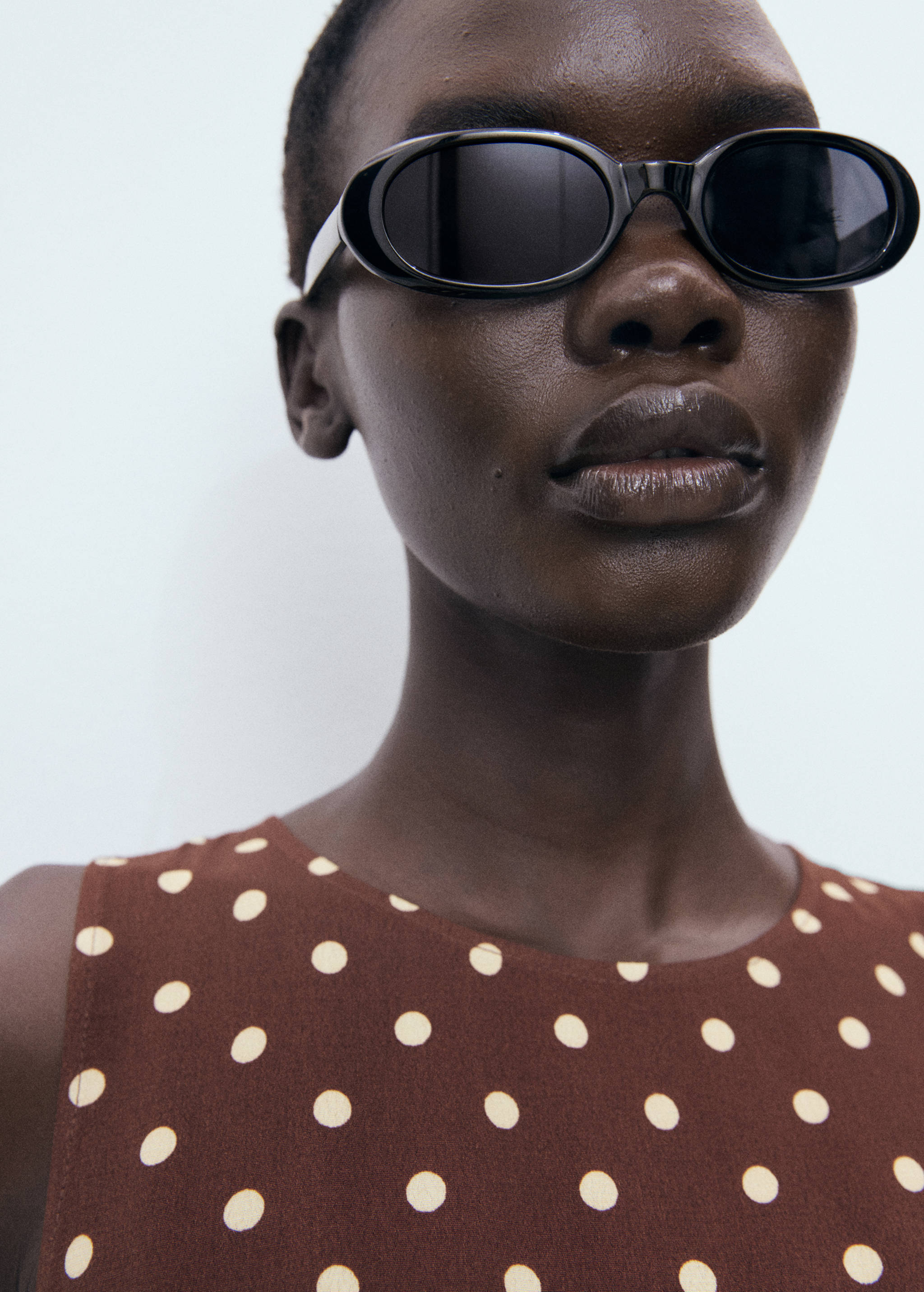 보우가 있는 폴카 도트 드레스 - 상품 내역: 1