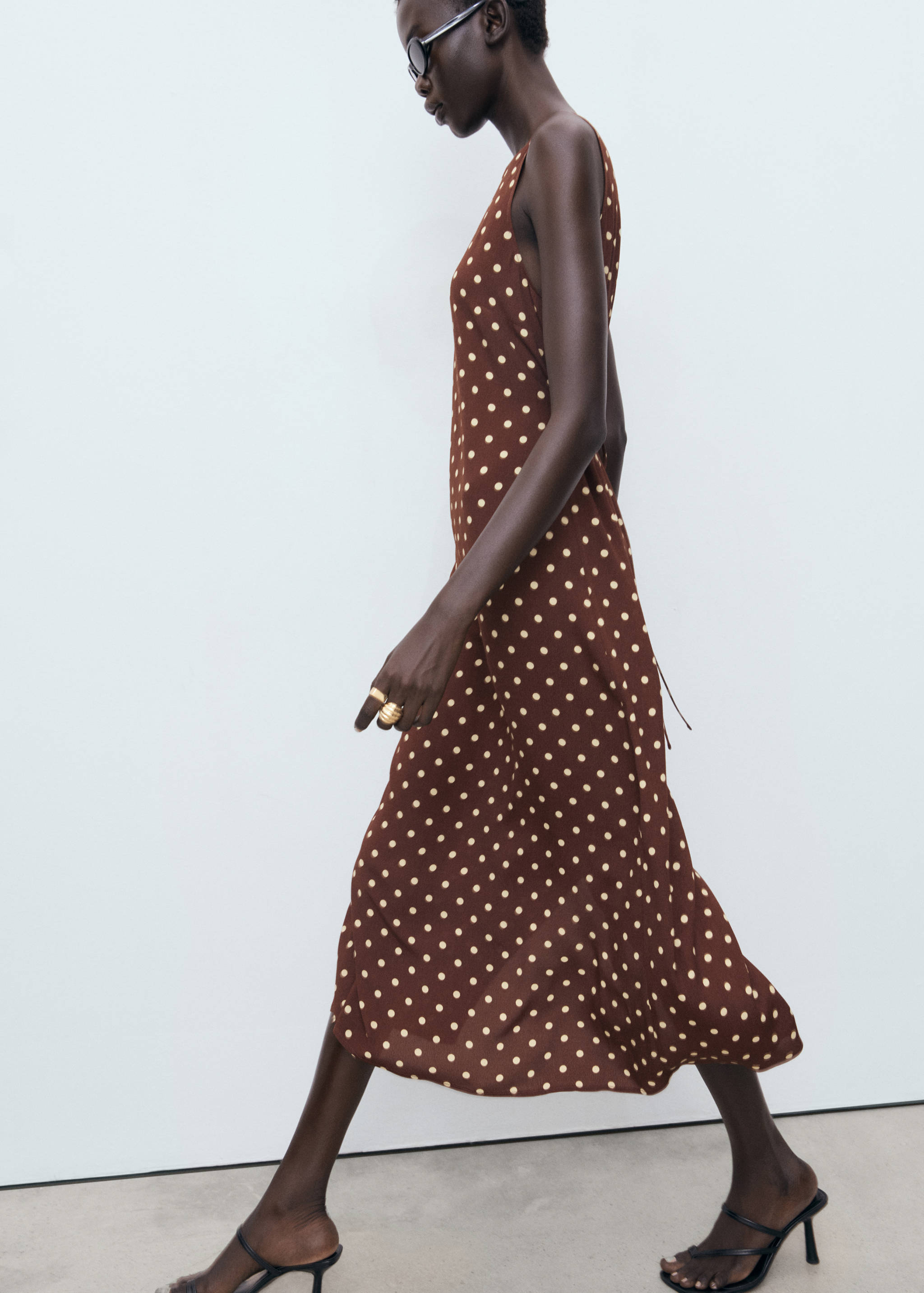 보우가 있는 폴카 도트 드레스 - 상품 내역: 2