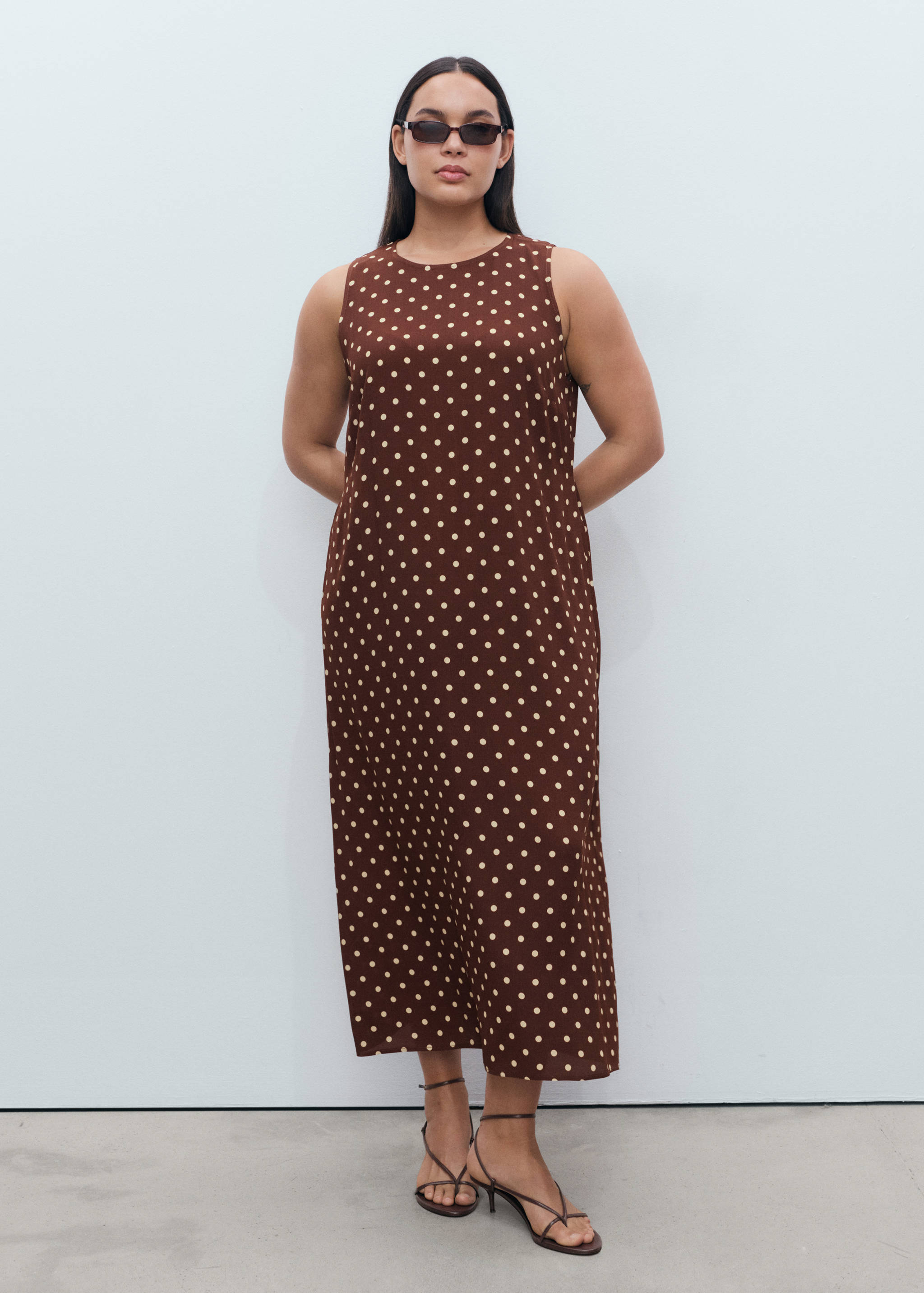 보우가 있는 폴카 도트 드레스 - 상품 내역: 3