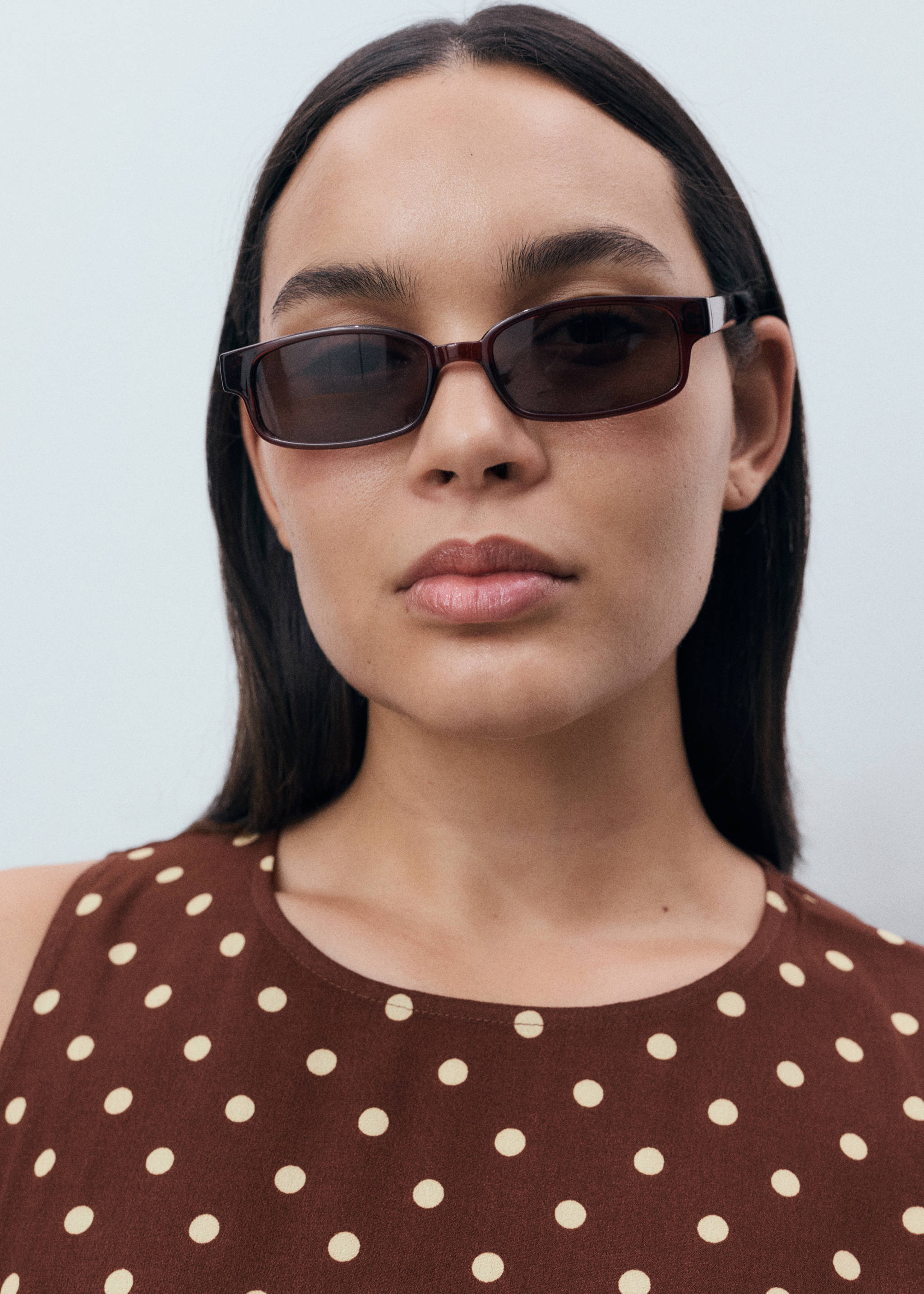 보우가 있는 폴카 도트 드레스 - 상품 내역: 4