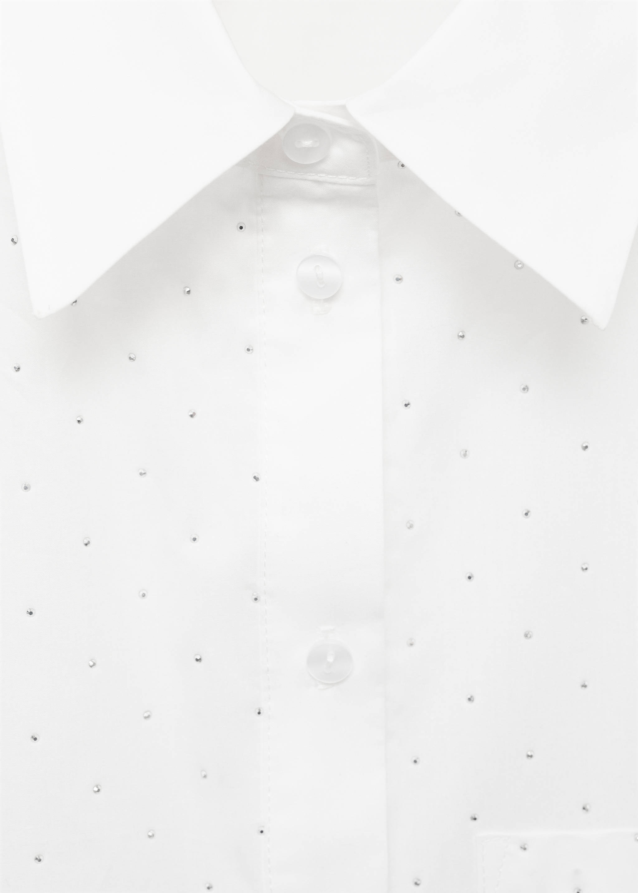 Rhinestone cropped shirt - Details of the article 8