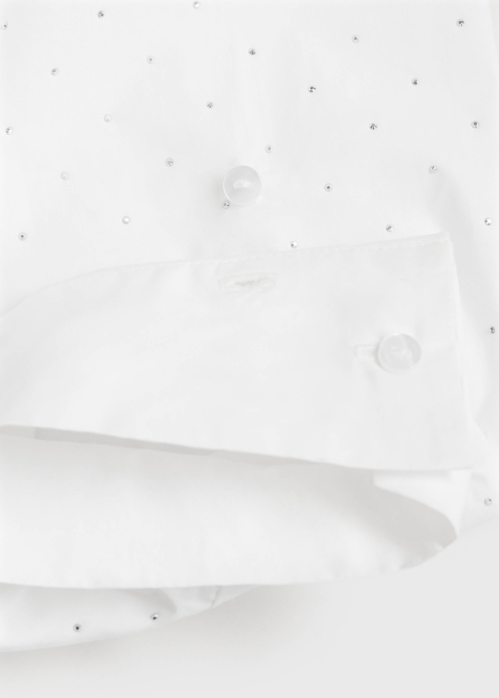 Rhinestone cropped shirt - Details of the article 0