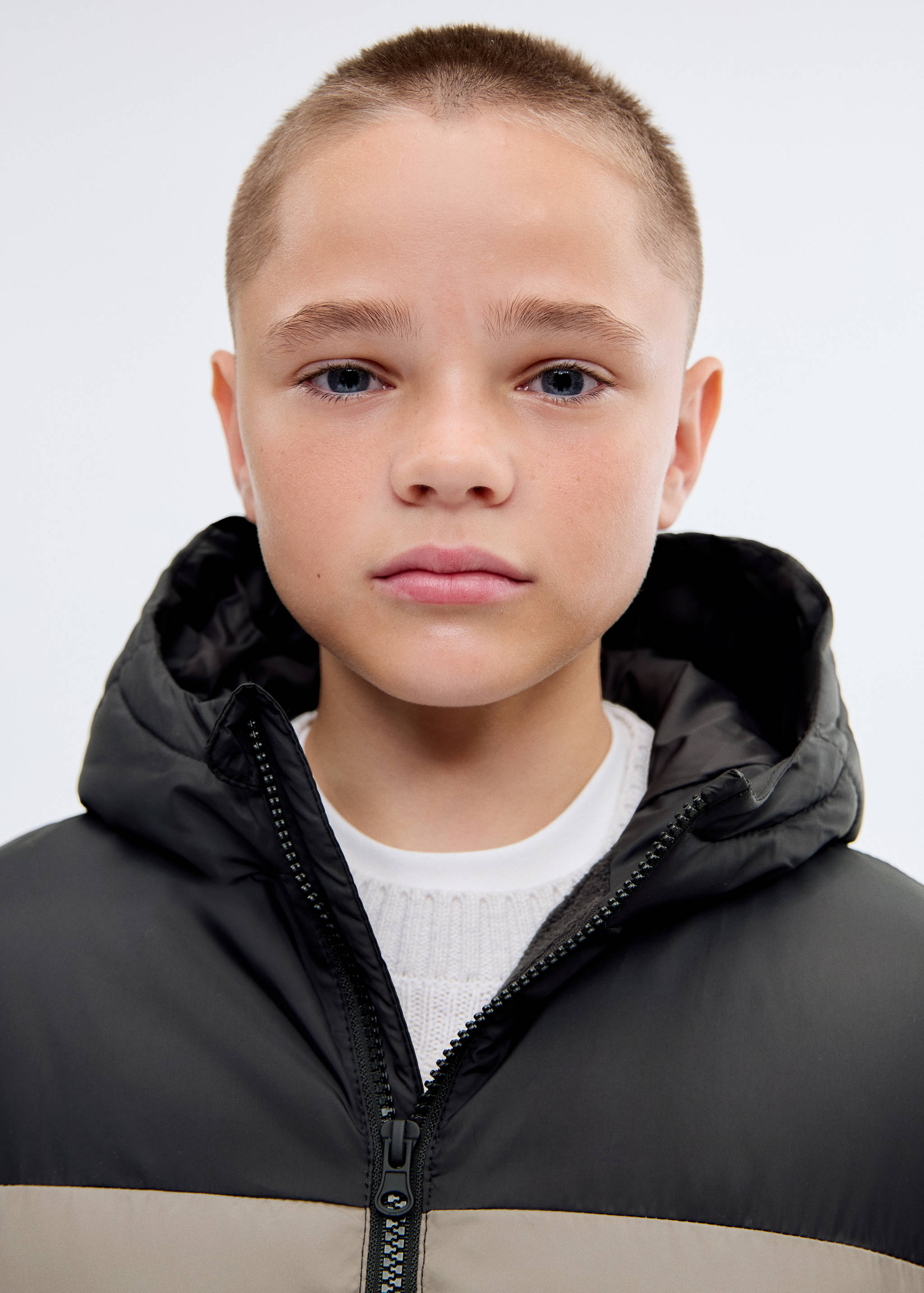 Anorak acolchado bicolor - Detalle del artículo 1