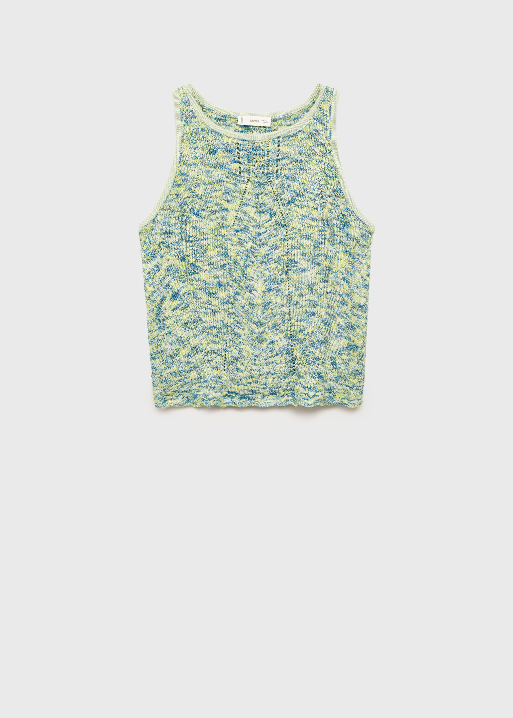 Разноцветный топ из трикотажа - Изделие без модели