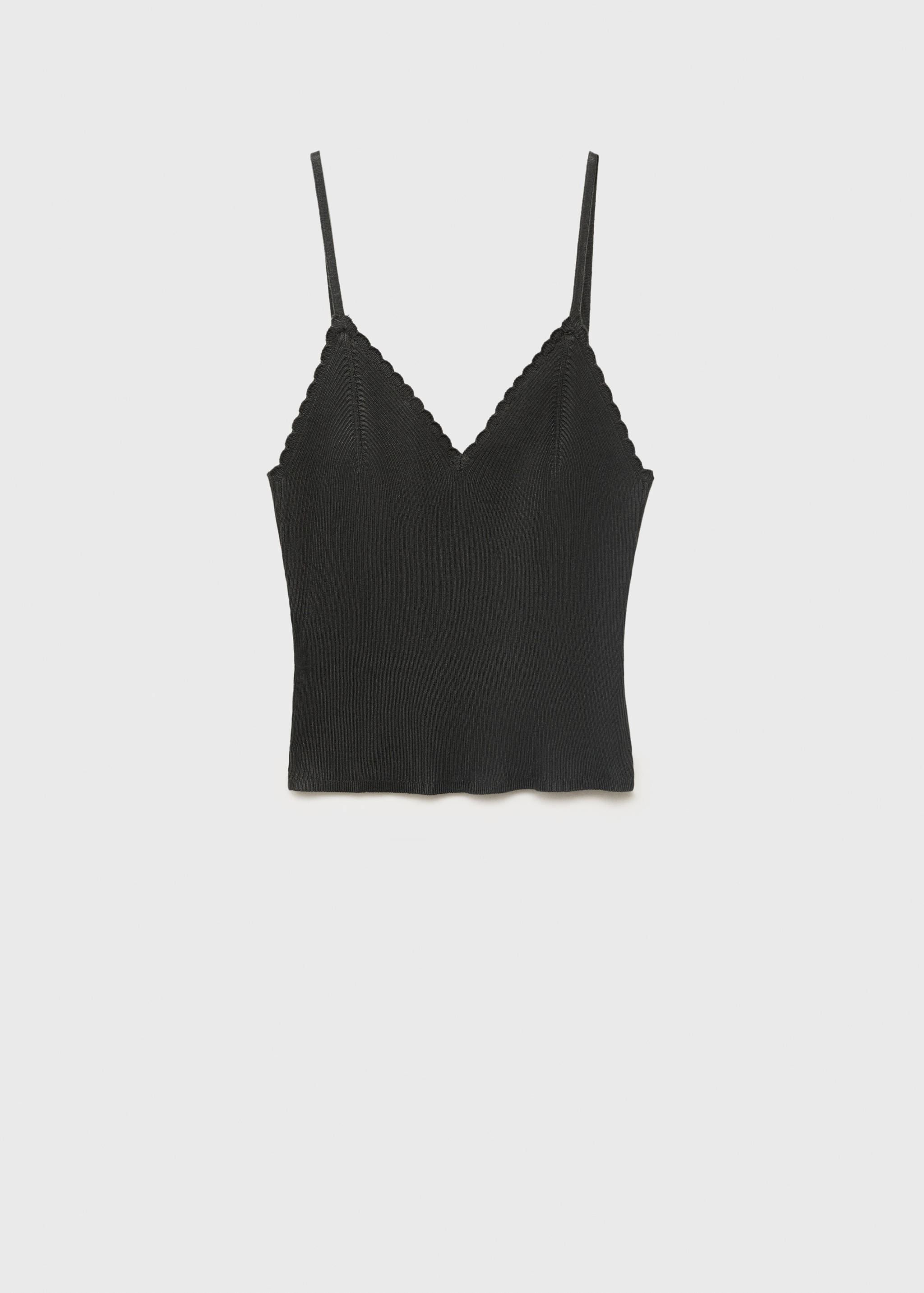 Топ из трикотажа с волнистым дизайном - Изделие без модели