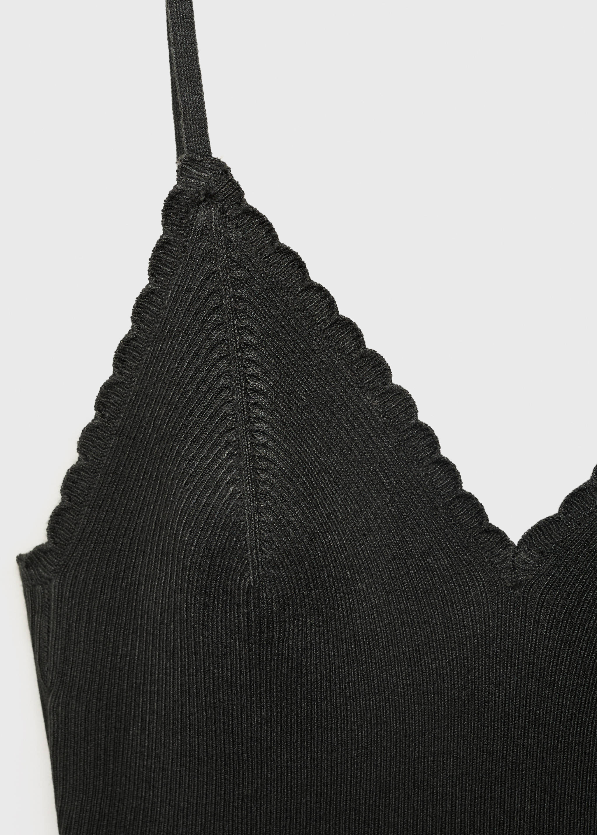 Топ из трикотажа с волнистым дизайном - Деталь изделия 0