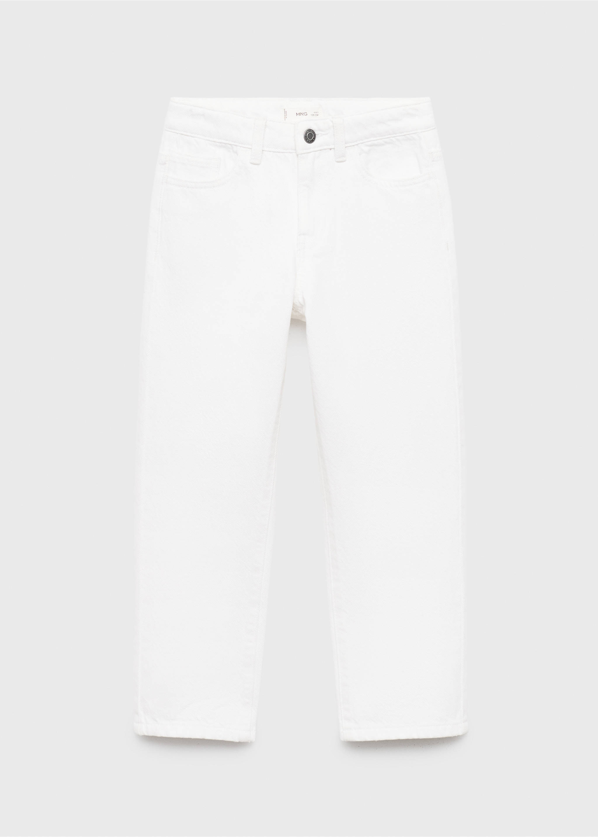 جينز بقصة Dad Fit - منتج دون نموذج, أبيض. Ref: 17093274-00.
