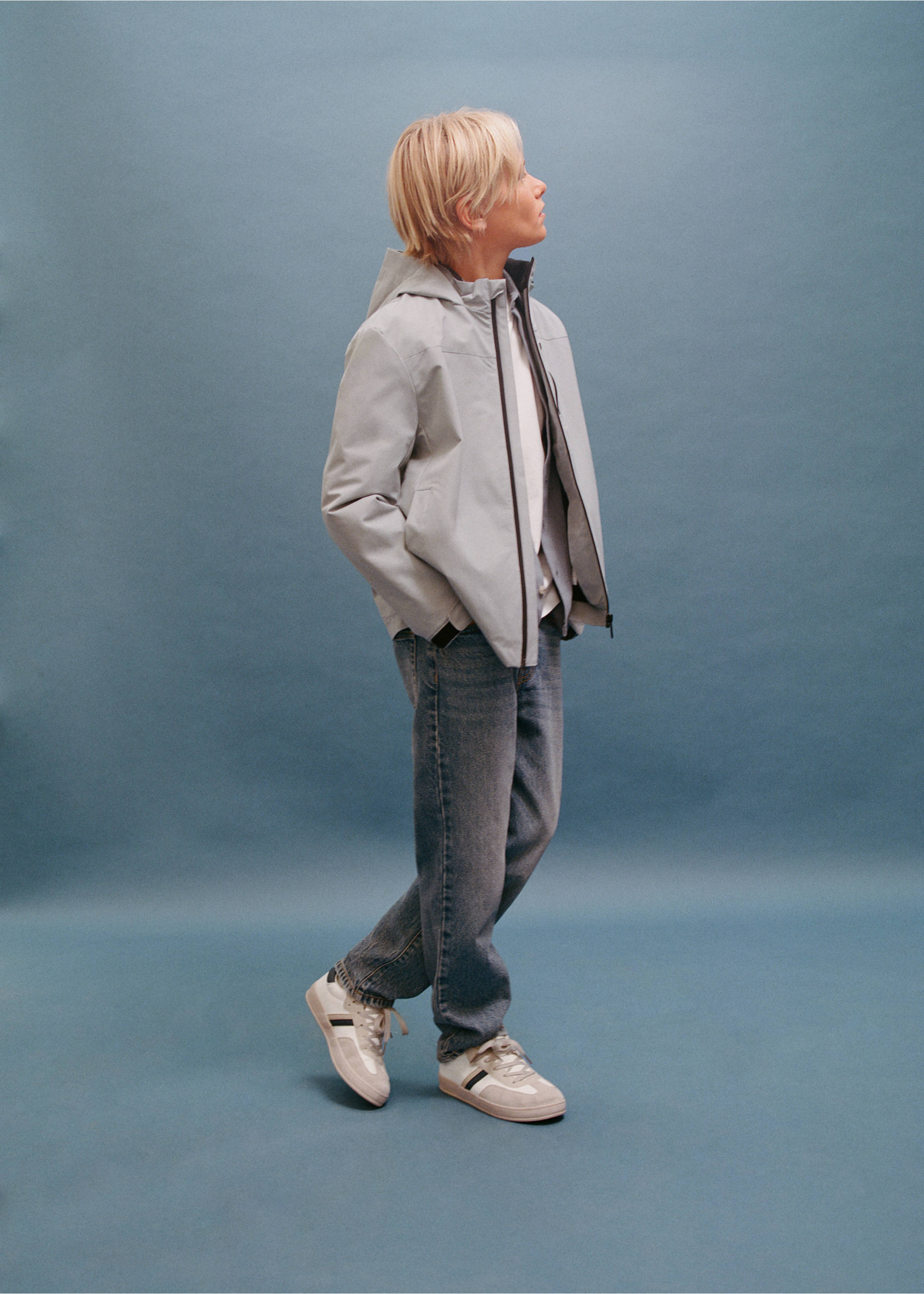 جينز بقصة Dad Fit - تفاصيل المنتج 5, أزرق خمري متوسط. Ref: 17093274-00.
