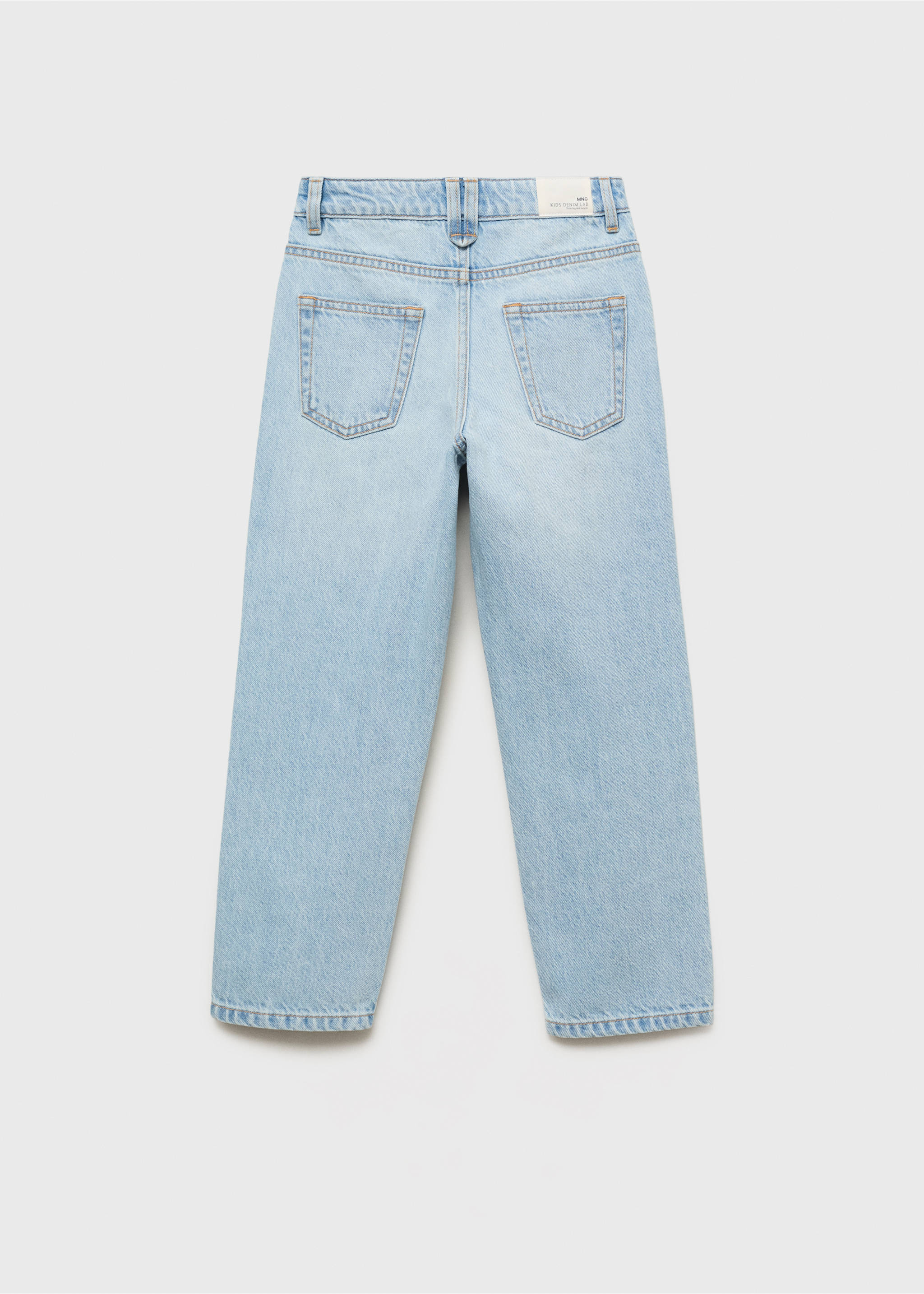 جينز بقصة Dad Fit - الجهة الخلفية للمنتج, أزرق فاتح. Ref: 17093274-00.