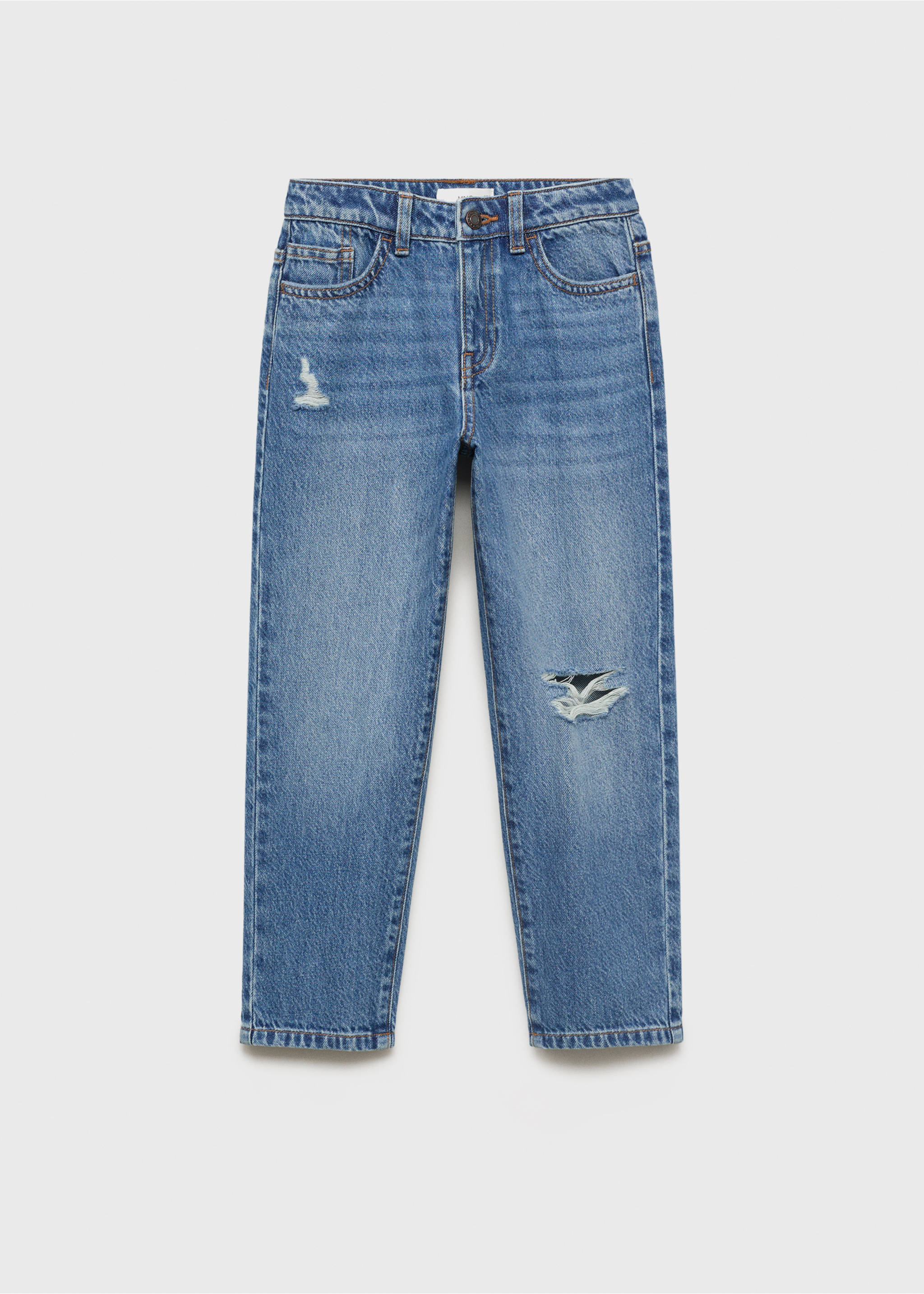 جينز بقصة Dad Fit - منتج دون نموذج, أزرق متوسط. Ref: 17093274-00.