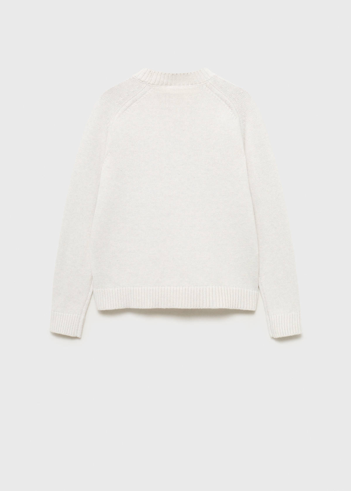 Knitted cotton sweater — Light/Pastel Grey
