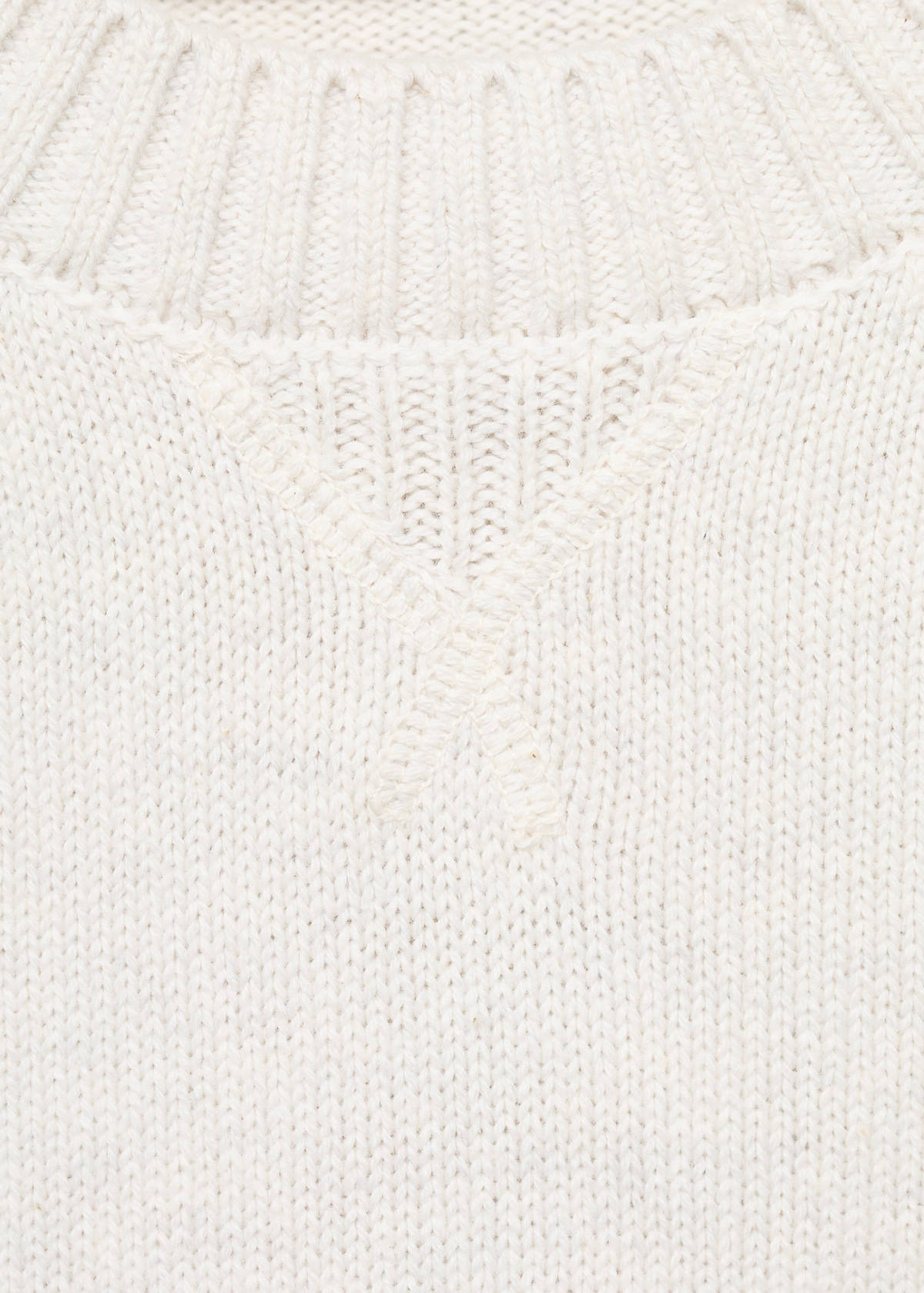 Knitted cotton sweater — Light/Pastel Grey