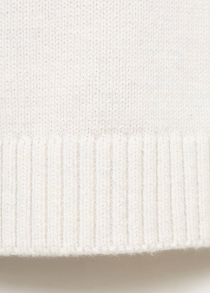 Knitted cotton sweater — Light/Pastel Grey