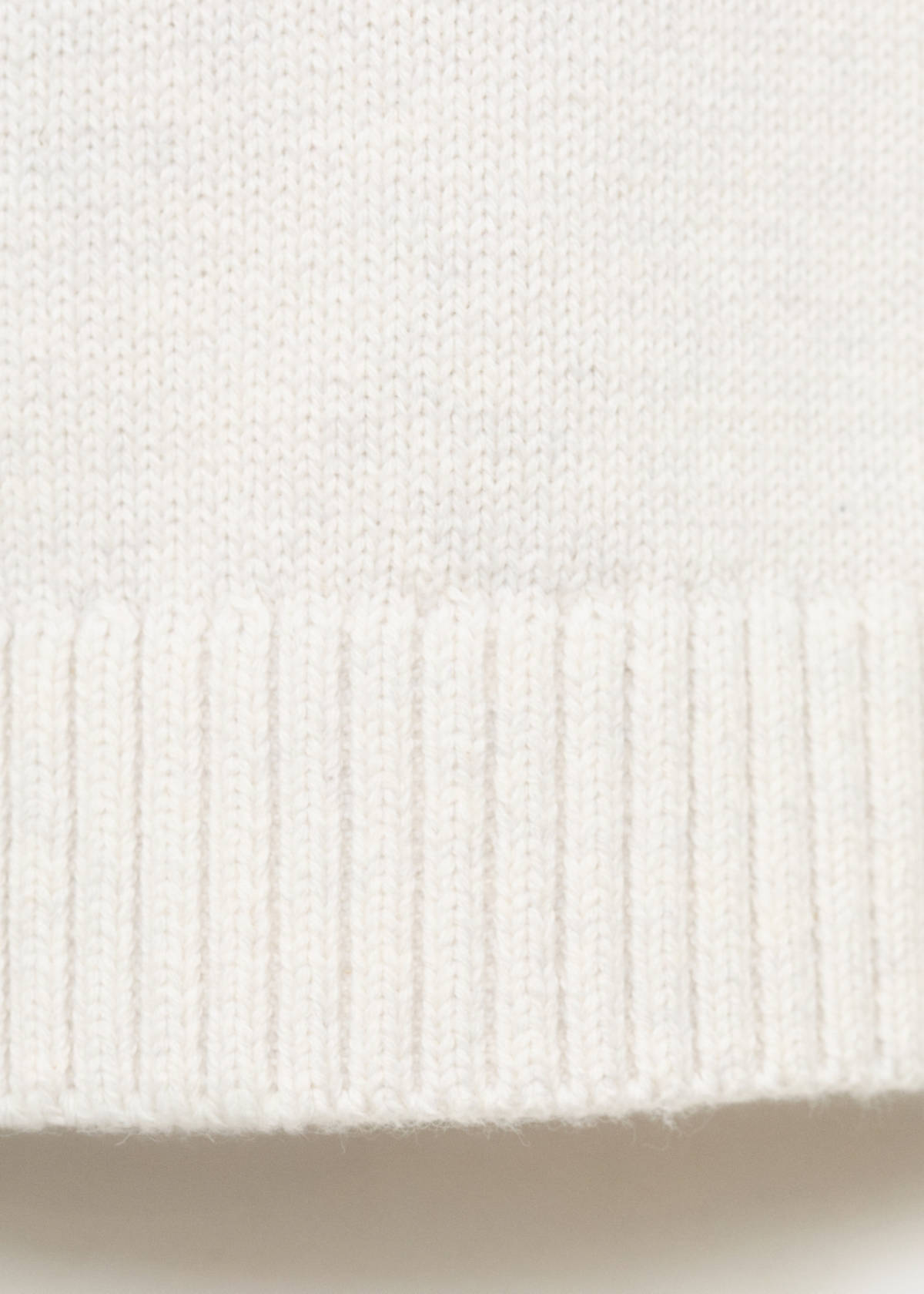Knitted cotton sweater — Light/Pastel Grey