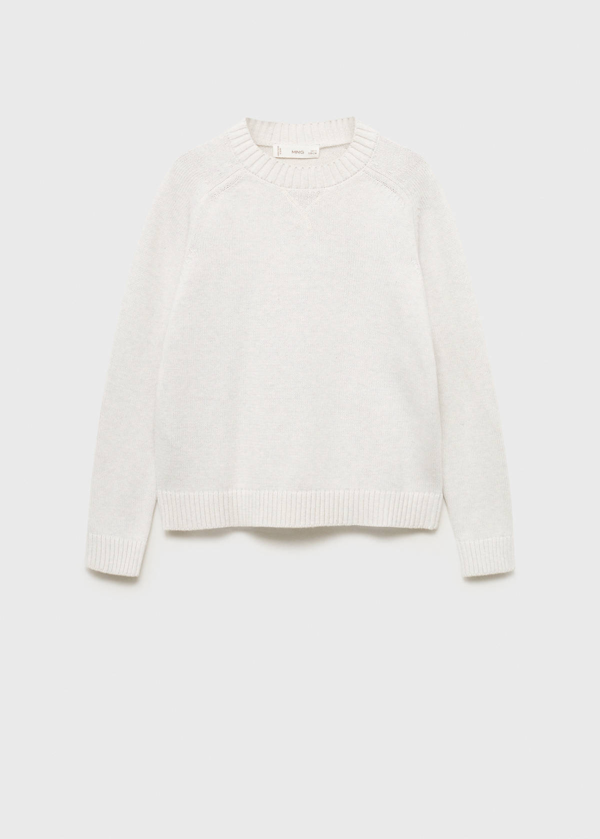 Knitted cotton sweater — Light/Pastel Grey