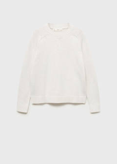 Knitted cotton sweater — Light/Pastel Grey 2