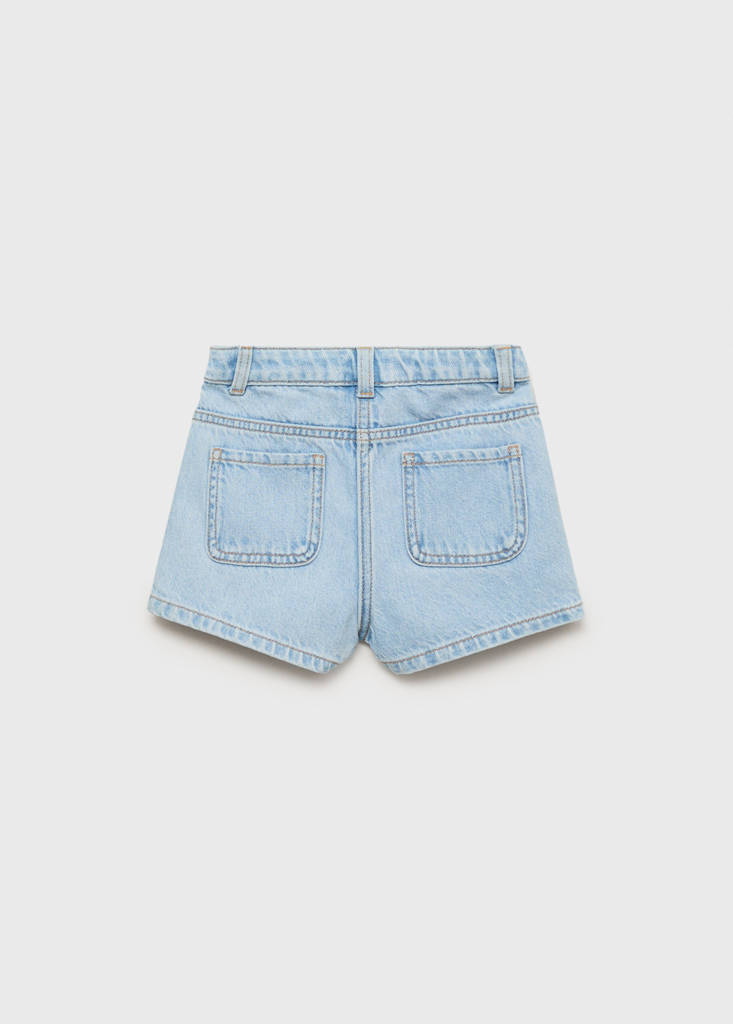 Wrapped denim skort — Light Blue