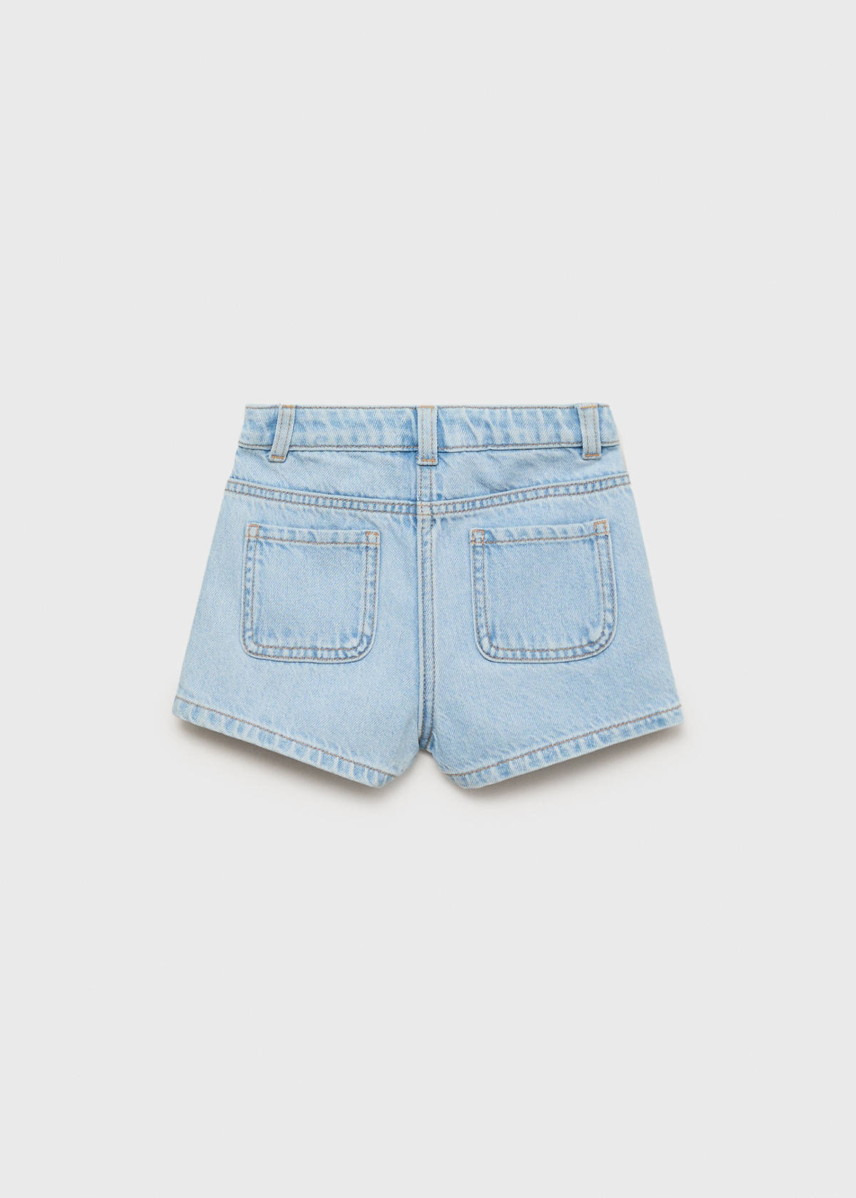 Wrapped denim skort — Light Blue