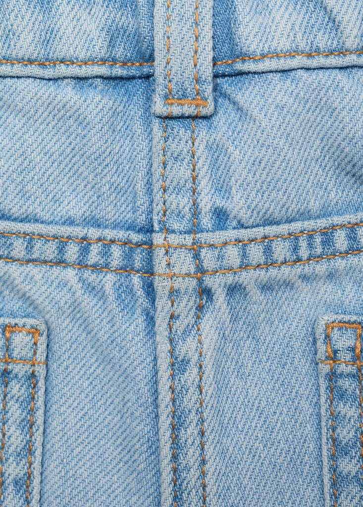 Wrapped denim skort — Light Blue