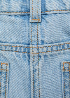 Wrapped denim skort — Light Blue 6