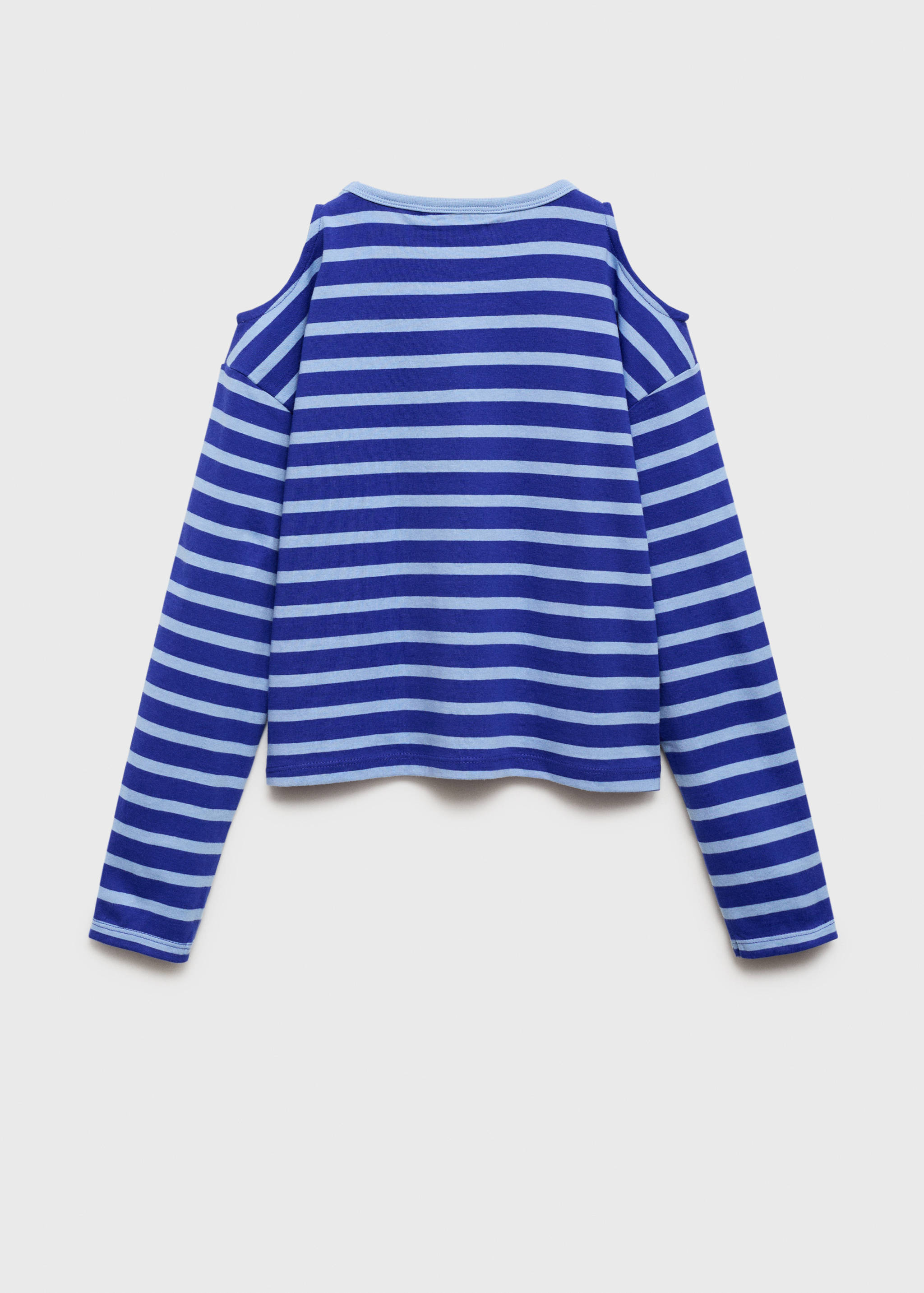 Striped t-shirt with cut-out - Reverse of the article