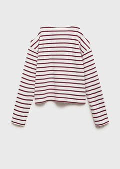 Striped t-shirt with cut-out — Maroon 5