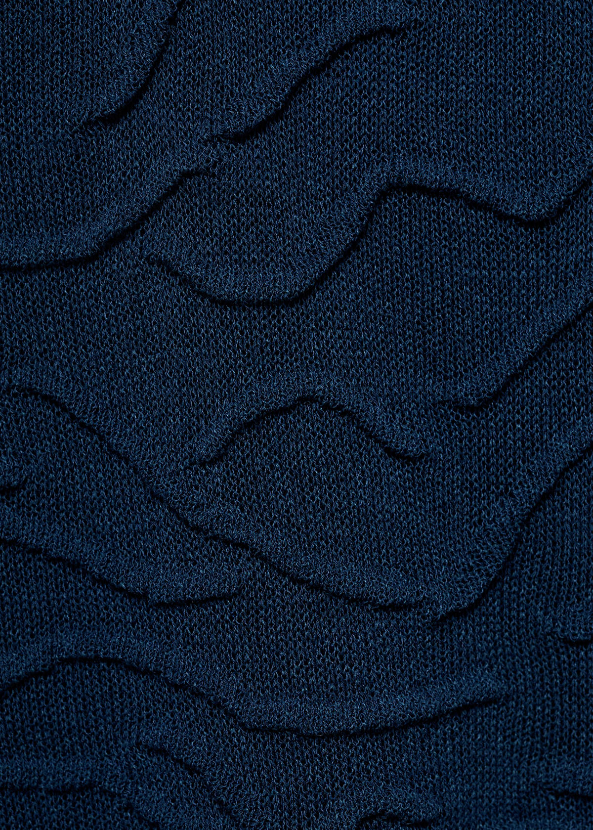 Textured long skirt — Navy