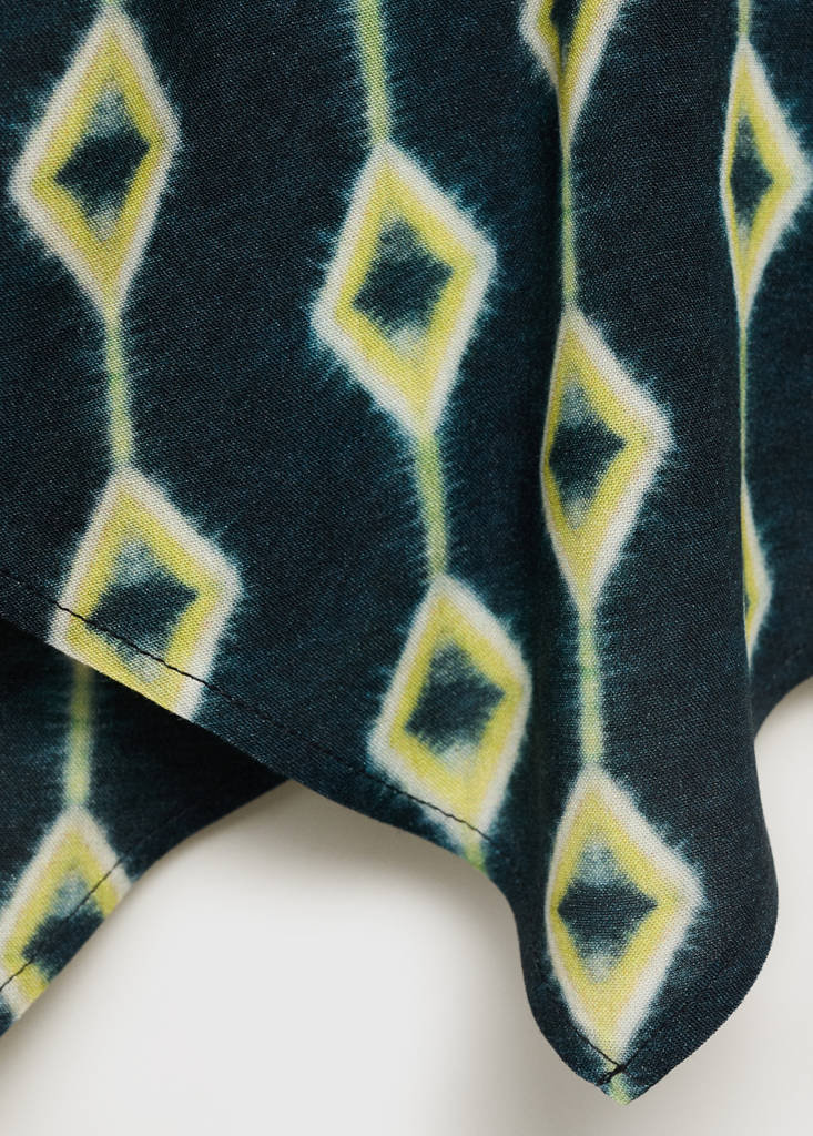 Halter-neck crossover top — Night Blue