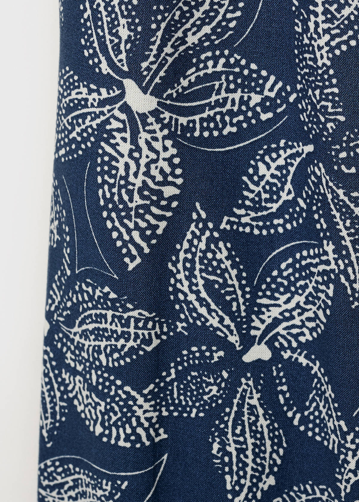 Flower print trousers — Navy
