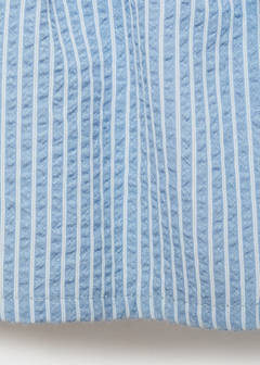 Striped cotton skirt — Sky Blue 3