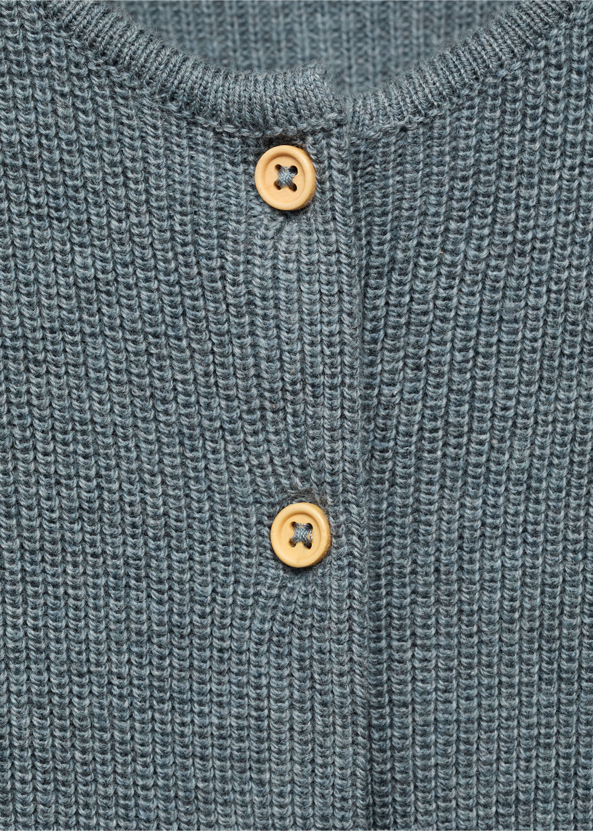 Knitted long jumpsuit - Details of the article 8, Petrol Blue. Ref: 17093291-00.