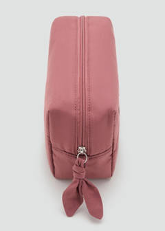 Embroidered cosmetic bag — Pink 3