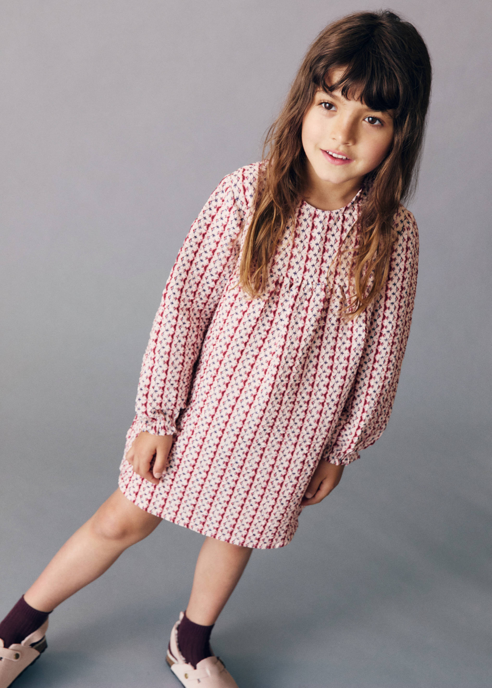 Printed short dress - General plane