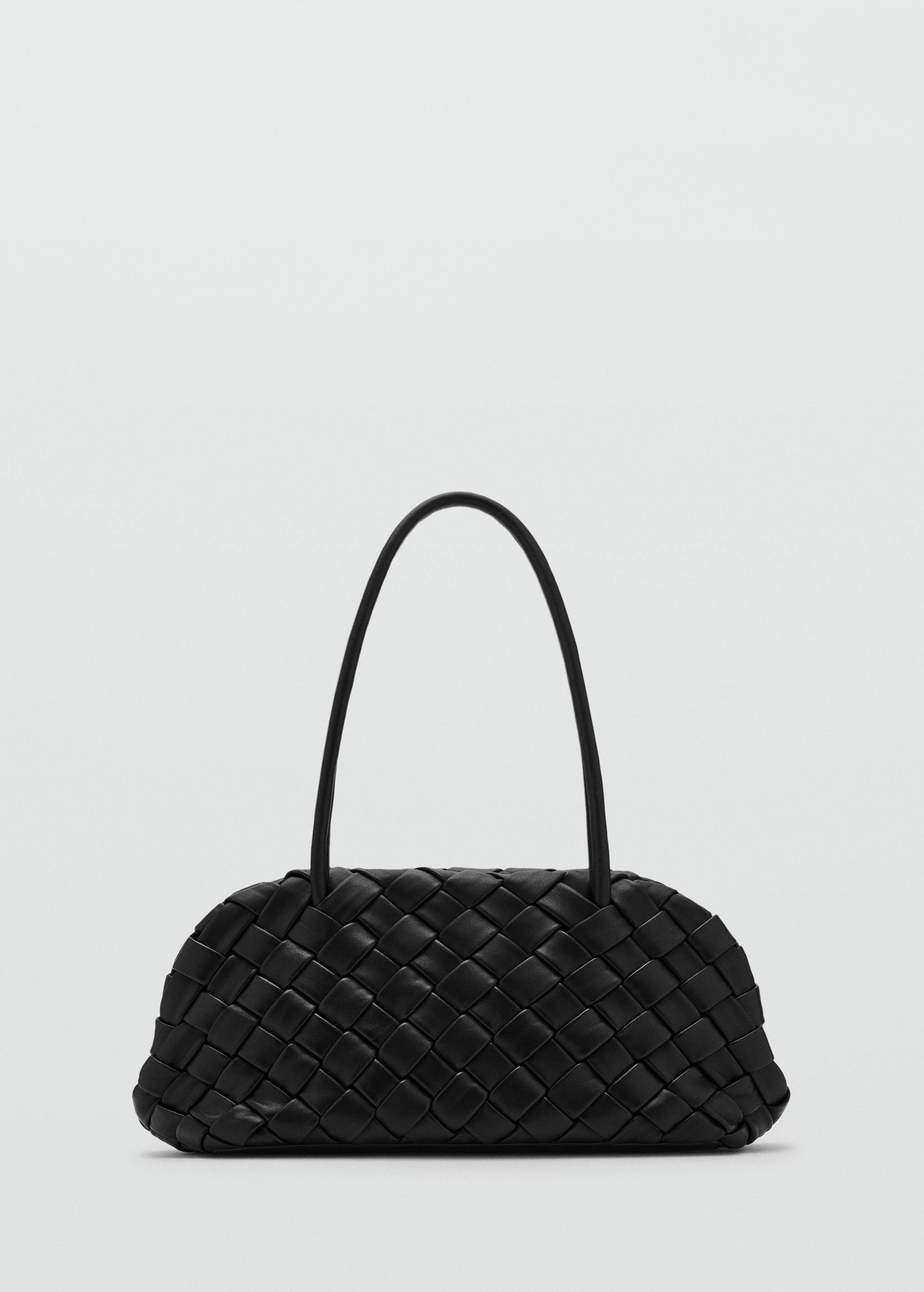 Braided leather shoulder bag - Article without model