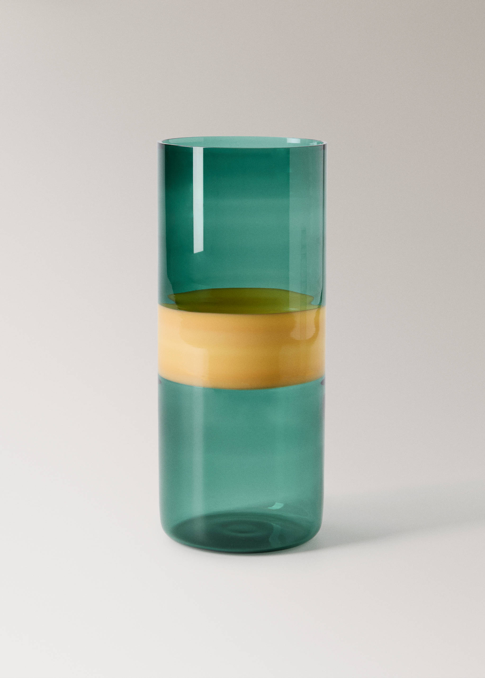 Borosilicate coloured glass vase - Article without model