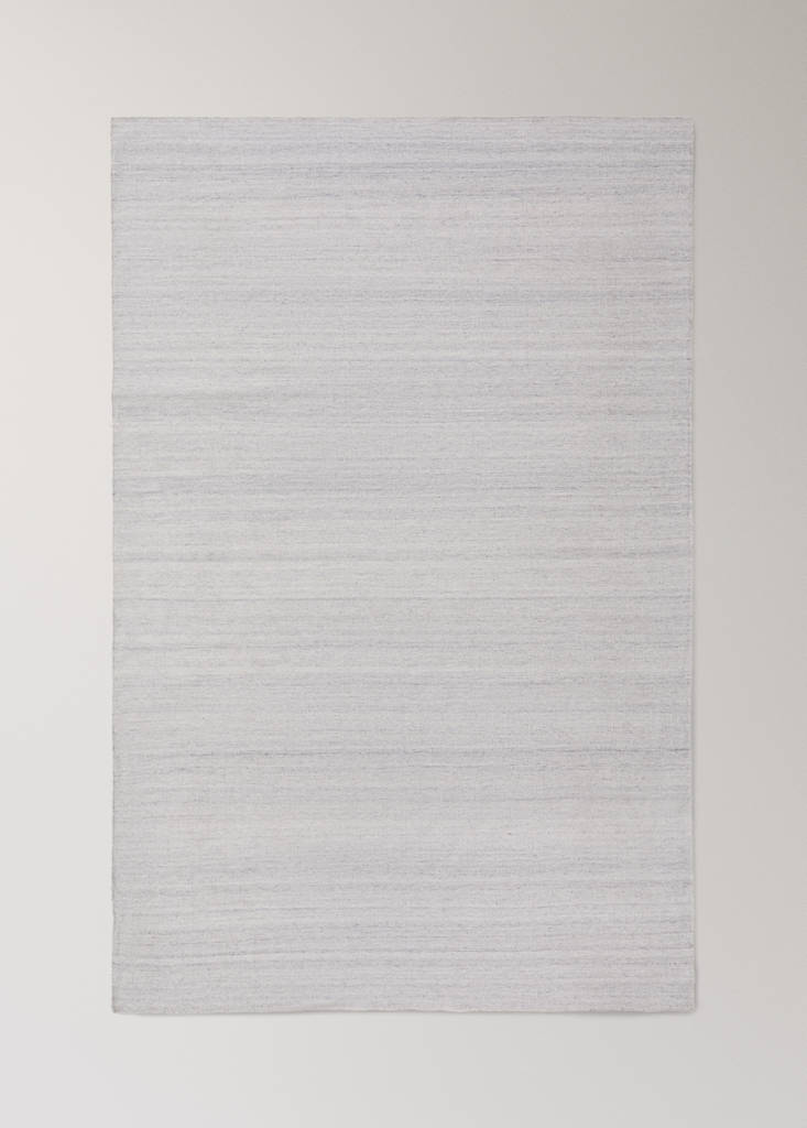 Large melange stripe rug — Light/Pastel Grey