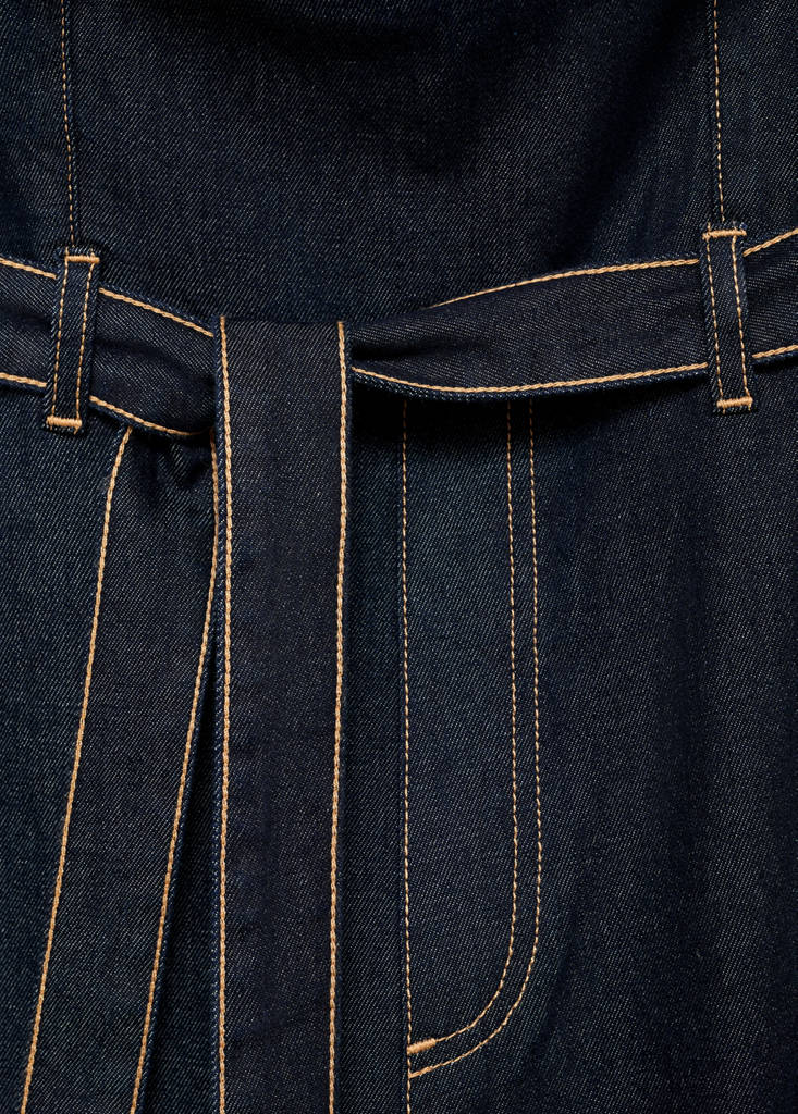 Strapless denim jumpsuit — Open Blue