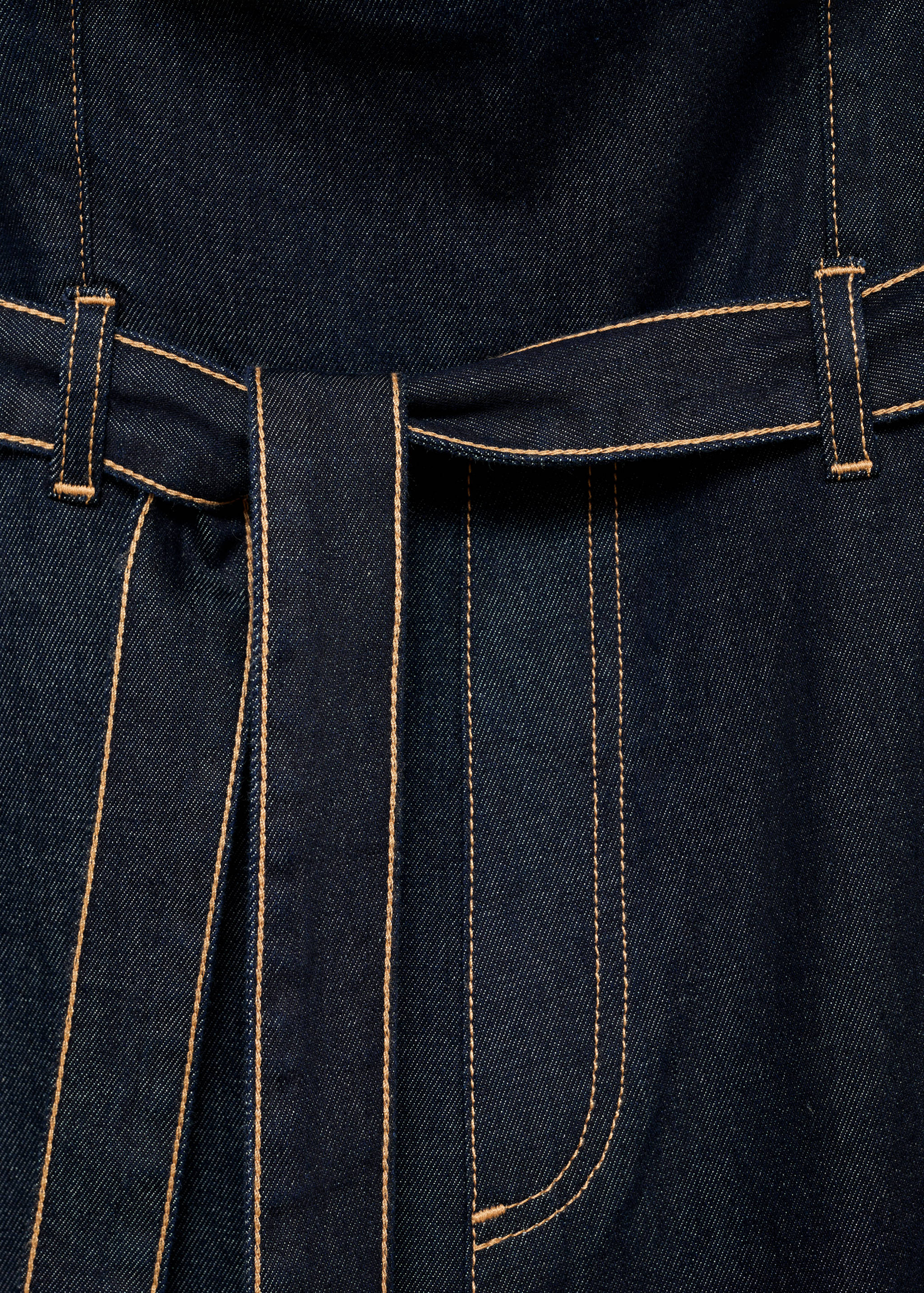Strapless denim jumpsuit - Details of the article 8