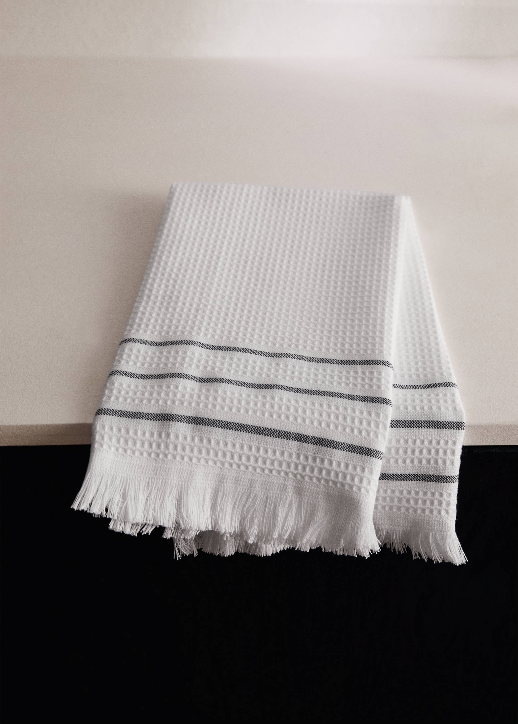 Waffle fringed dish cloth - General plane