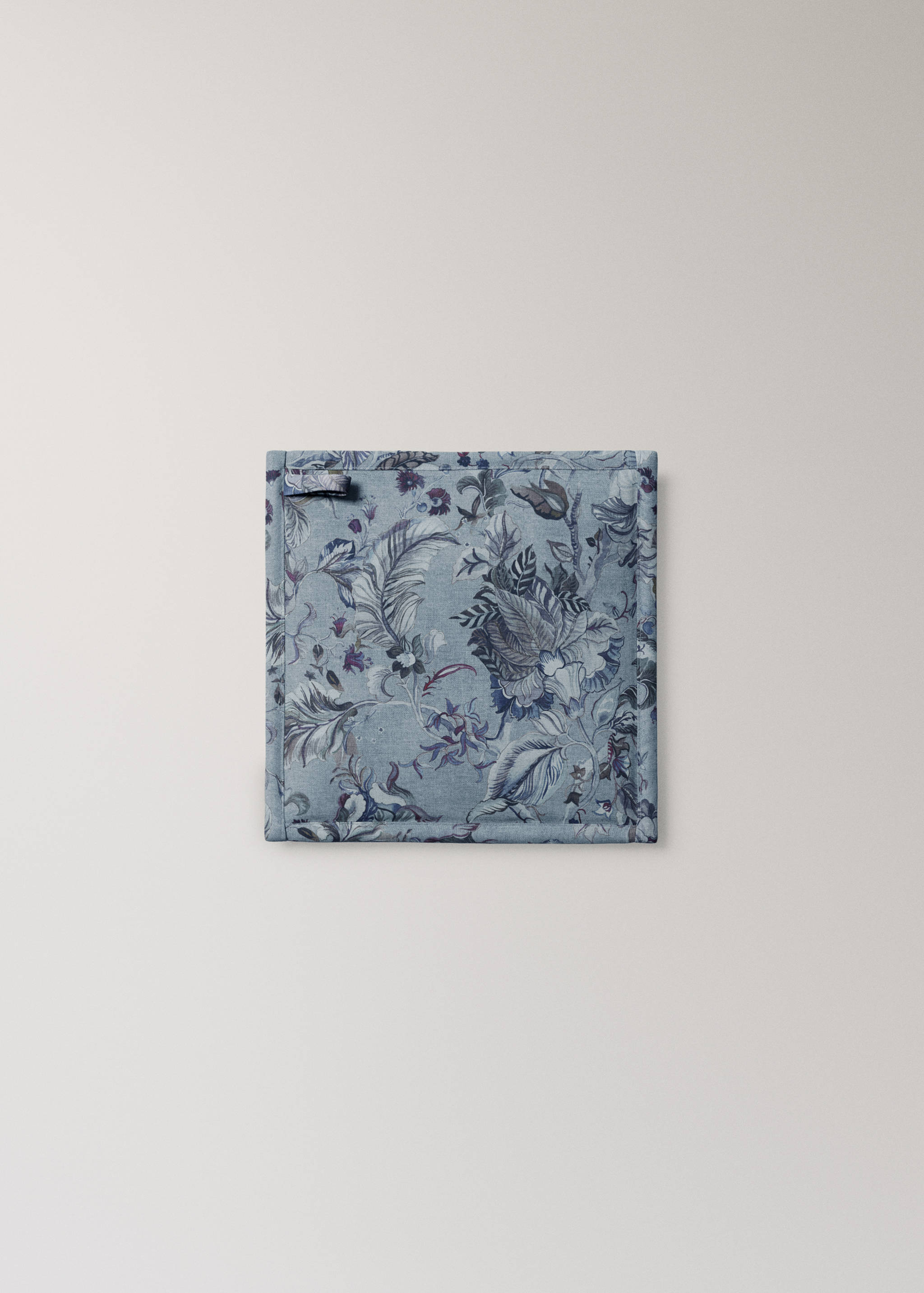 Cotton-linen printed oven mitt - Article without model